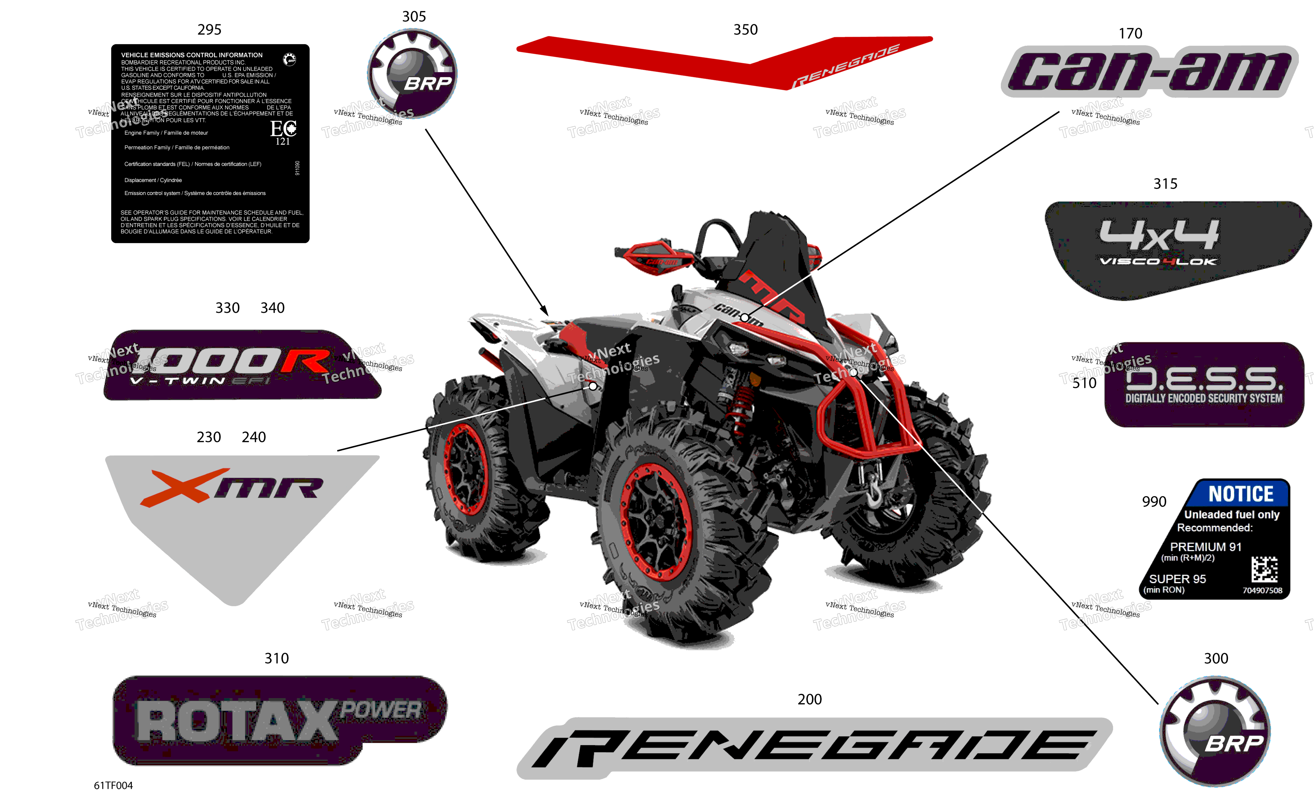 2026 RENEGADE - 4X4 - XMR - 1000R EFI - 5UTA - Hyper Silver