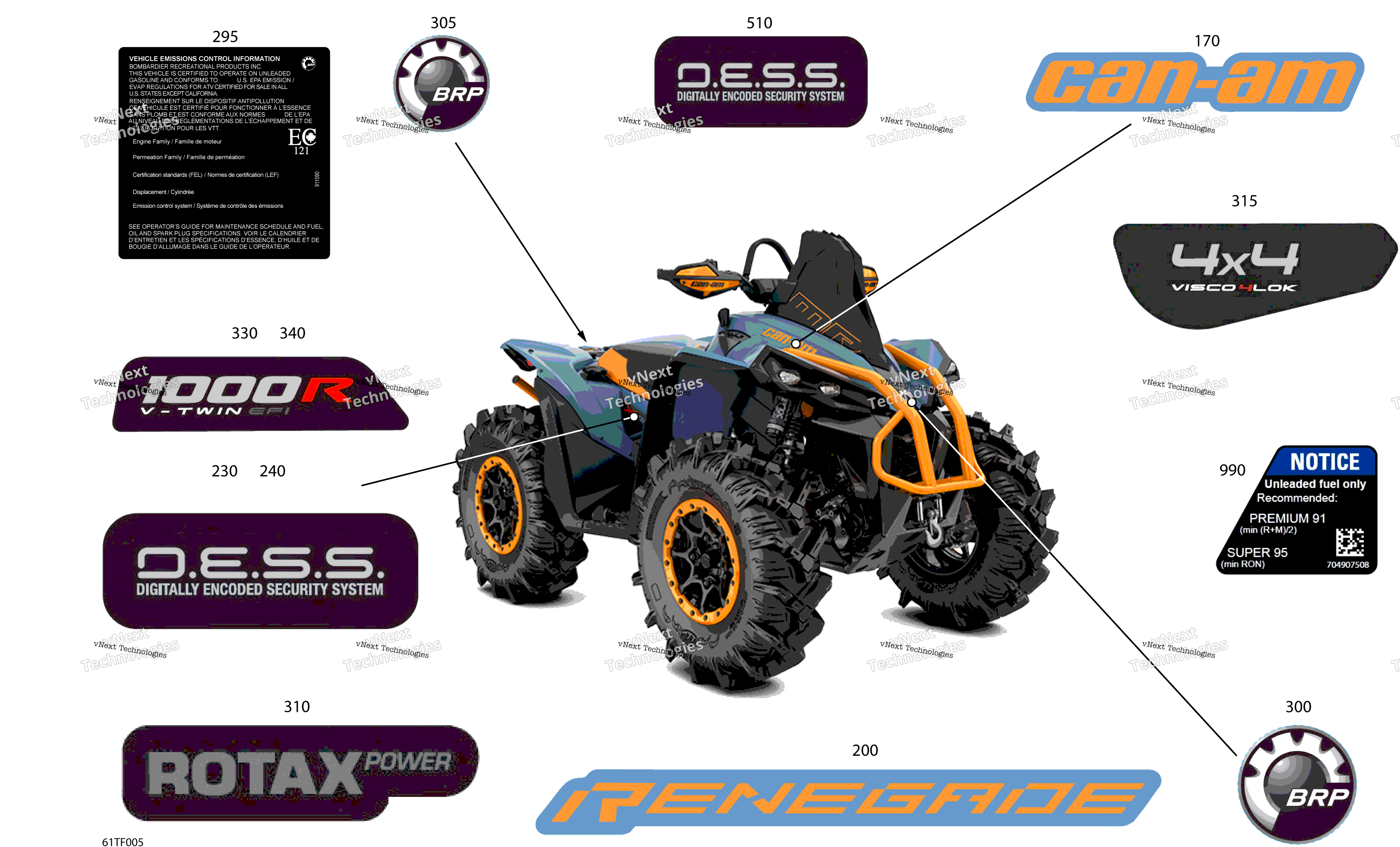 2026 RENEGADE - 4X4 - XMR - 1000R EFI - 5UTB - Scandi Blue