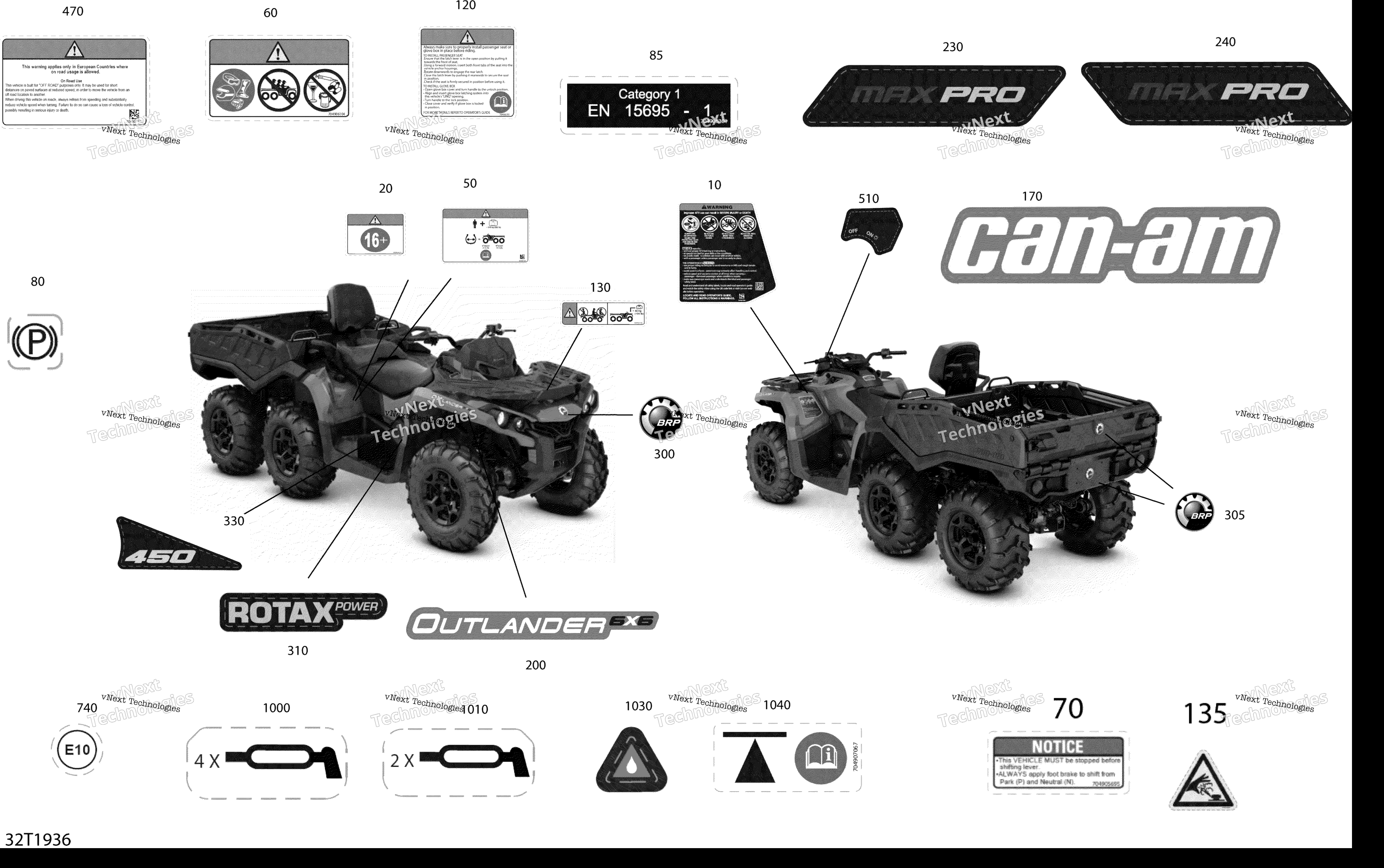 2019 Outlander MAX 6X6 - 450 EFI - T3