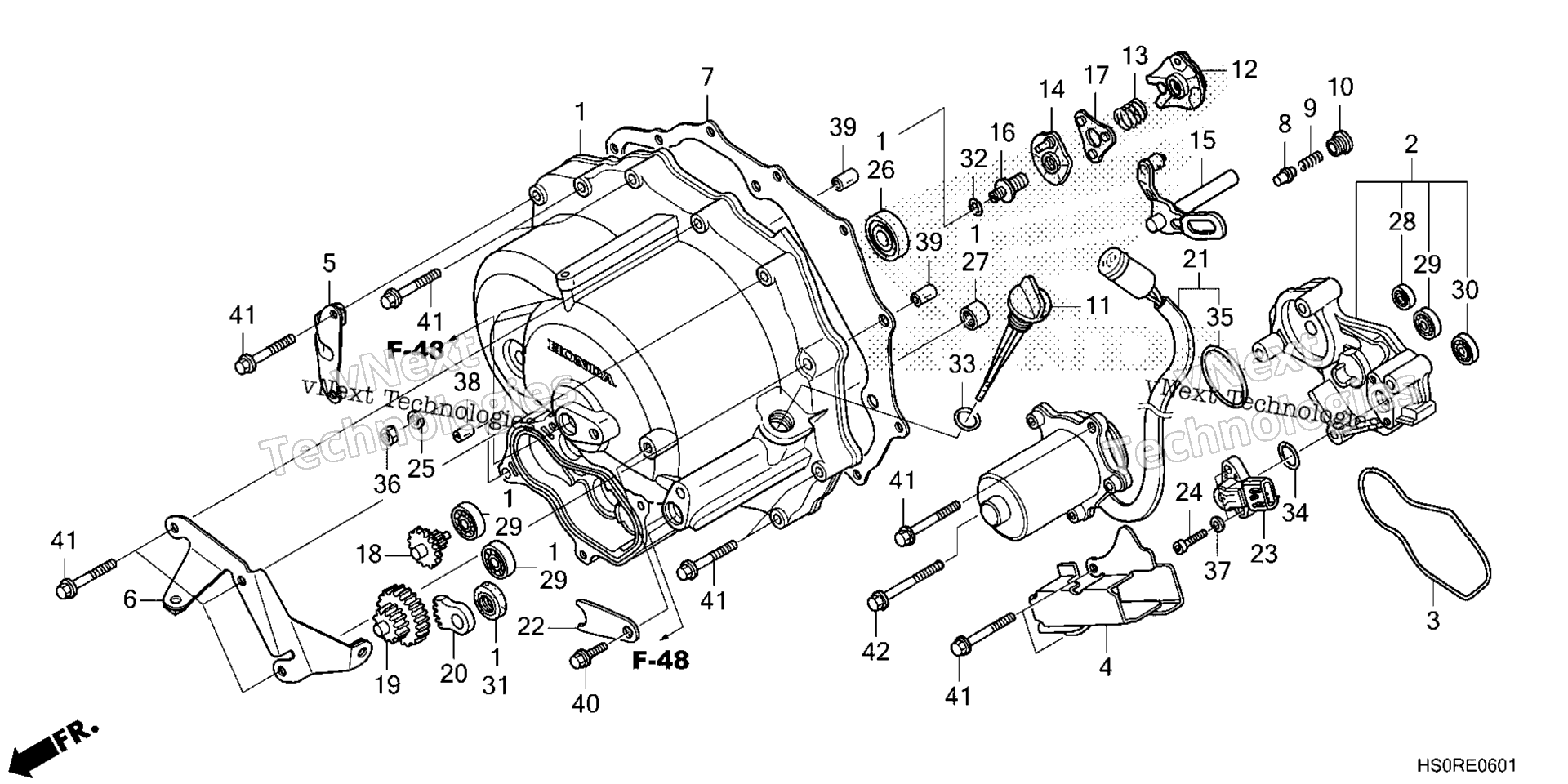 2025 TRX250TE1A (VIN# 1HFTE540-SJ100001 To 1HFTE540-SJ199999)
