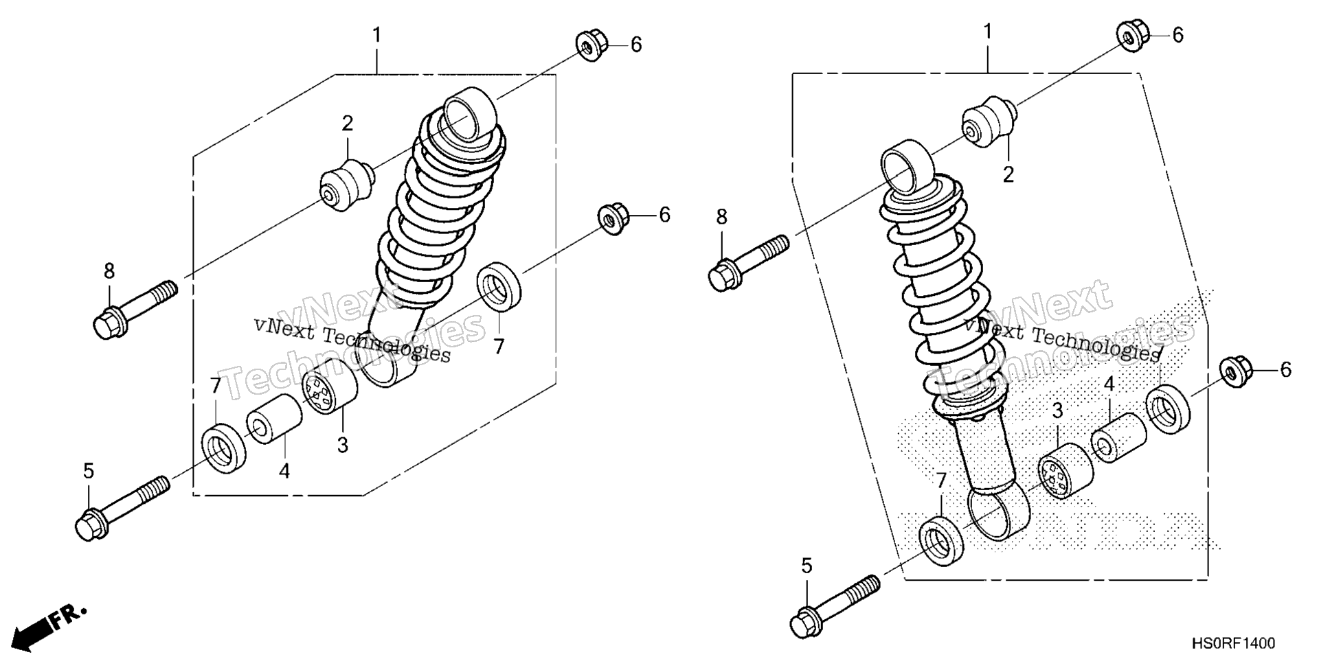 2025 TRX250TE1A (VIN# 1HFTE540-SJ100001 To 1HFTE540-SJ199999)