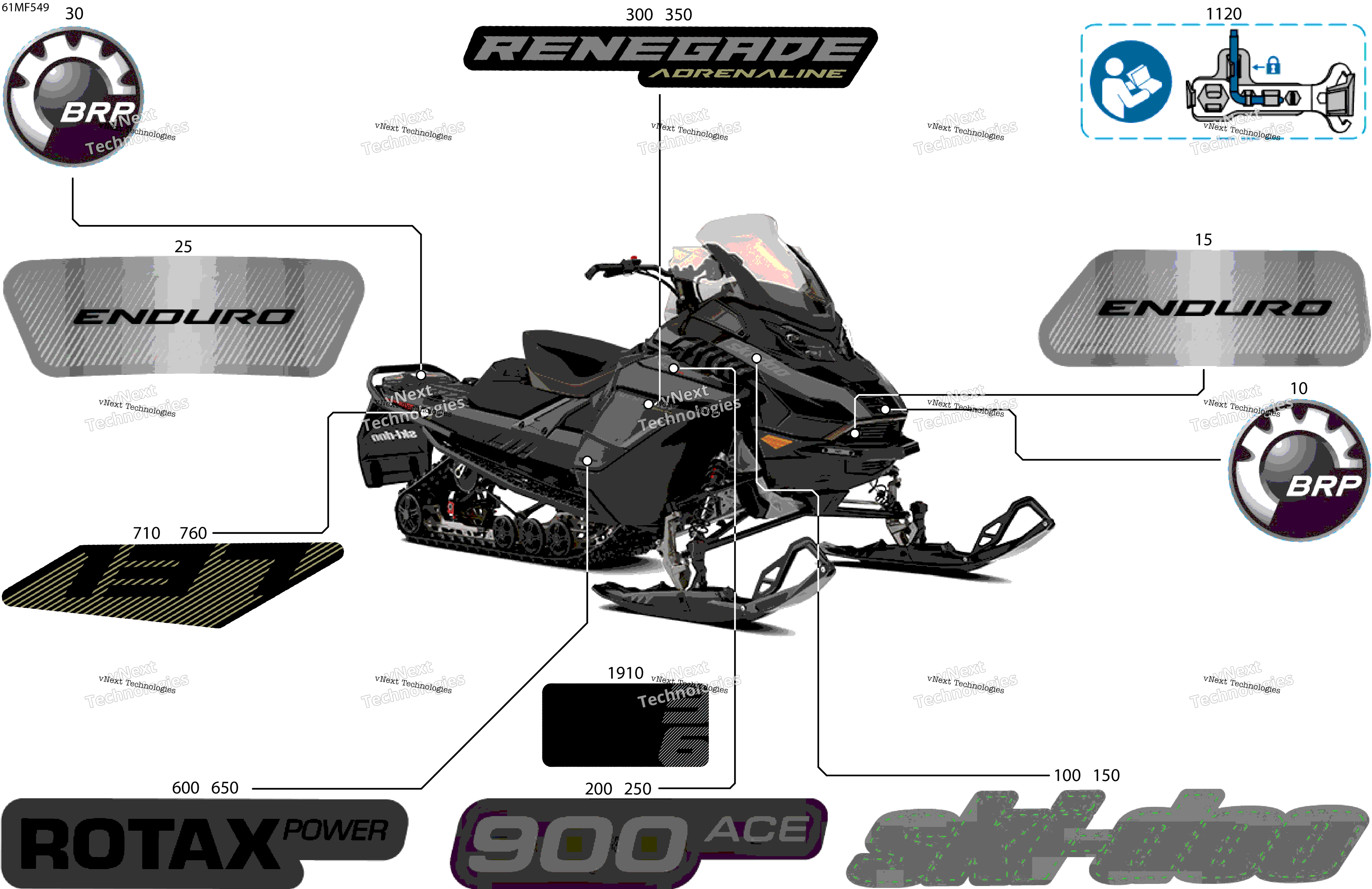 2026 RENEGADE - Adrenaline with Enduro Package - 900 ACE - UNTA - Deep Black - 15X137X1.25IR Track