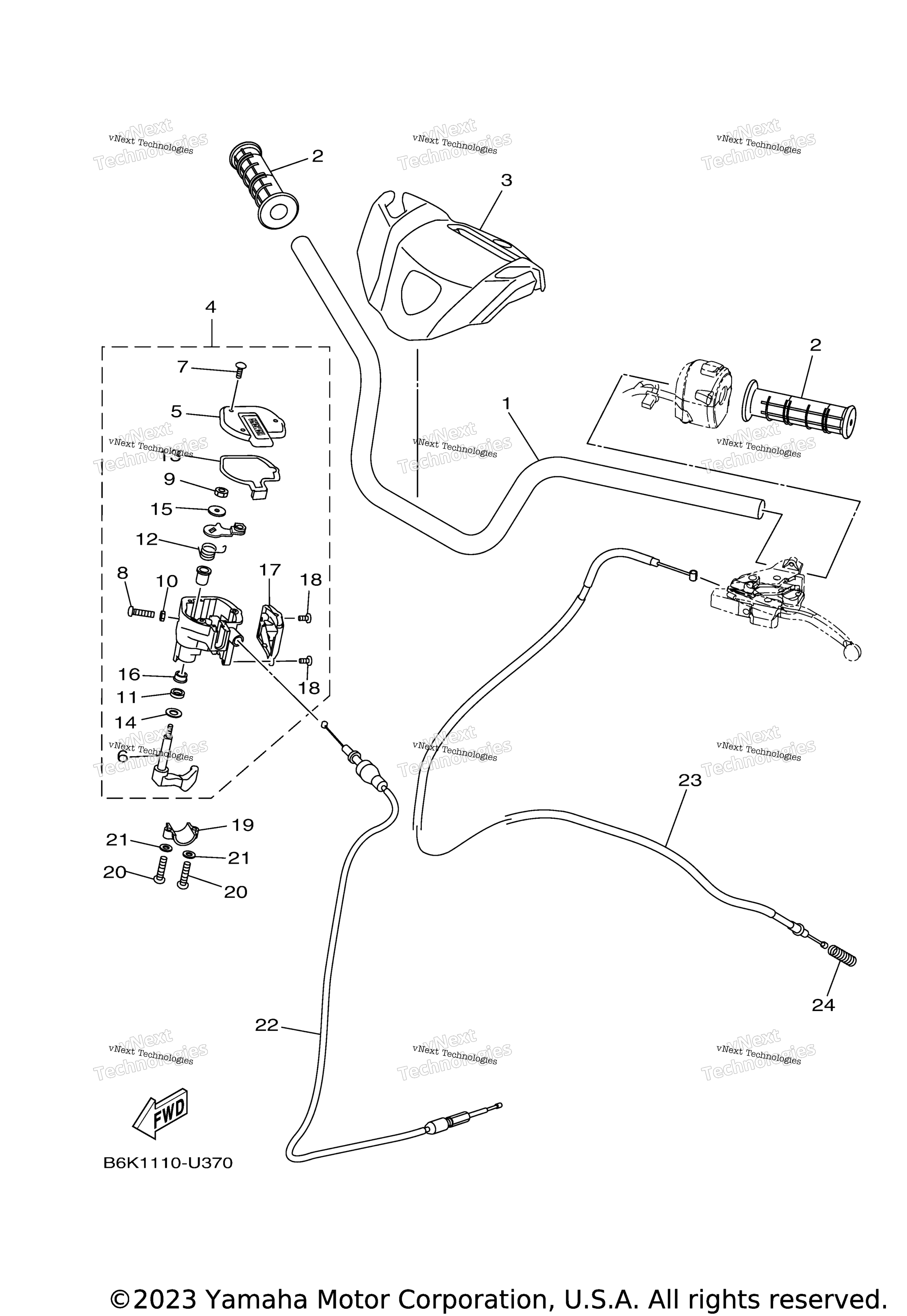 2024 KODIAK 700 (YFM70KDXRG)