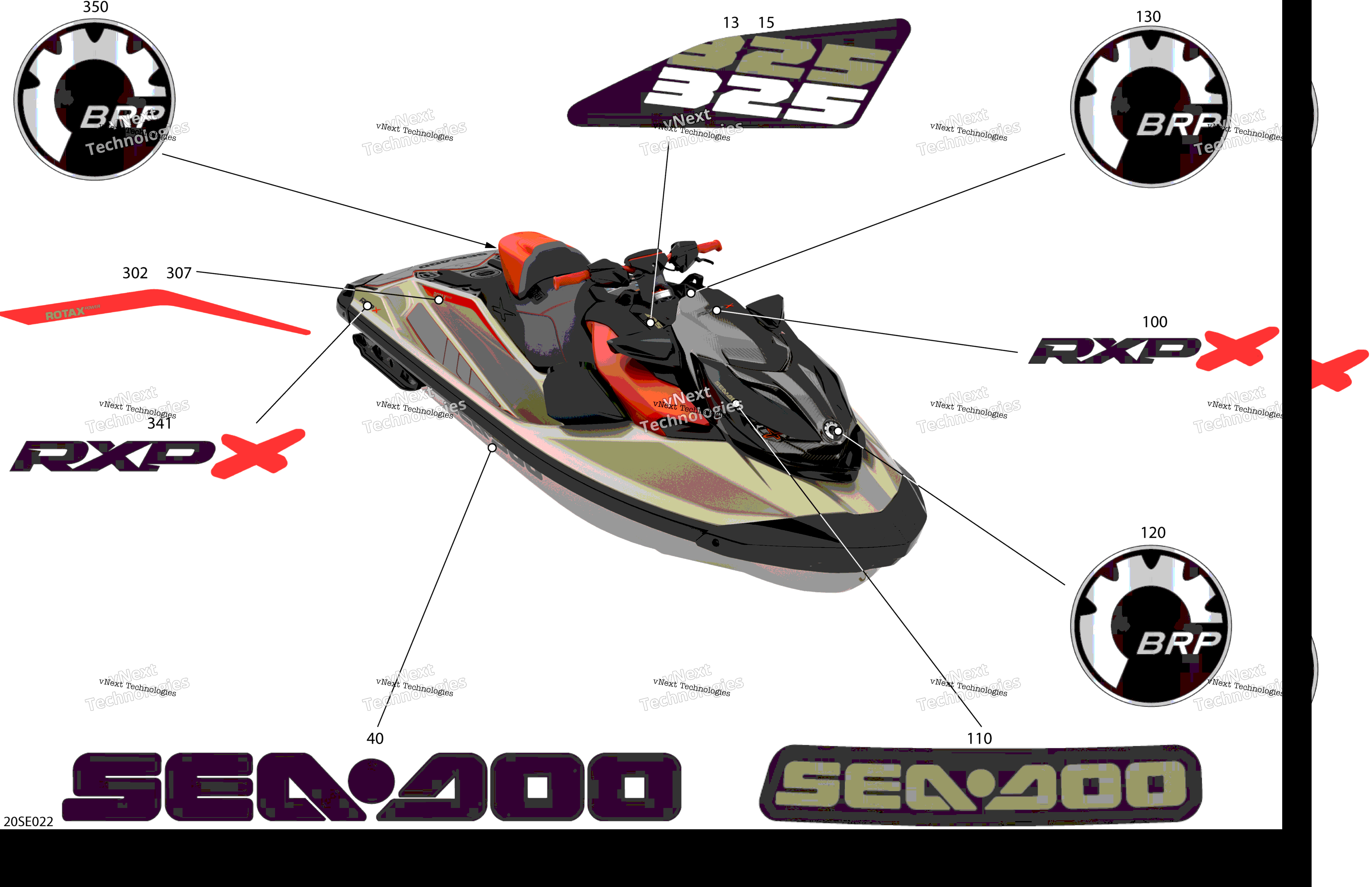 2025 RXP - 325 - X - 23SD - Metallic Tan