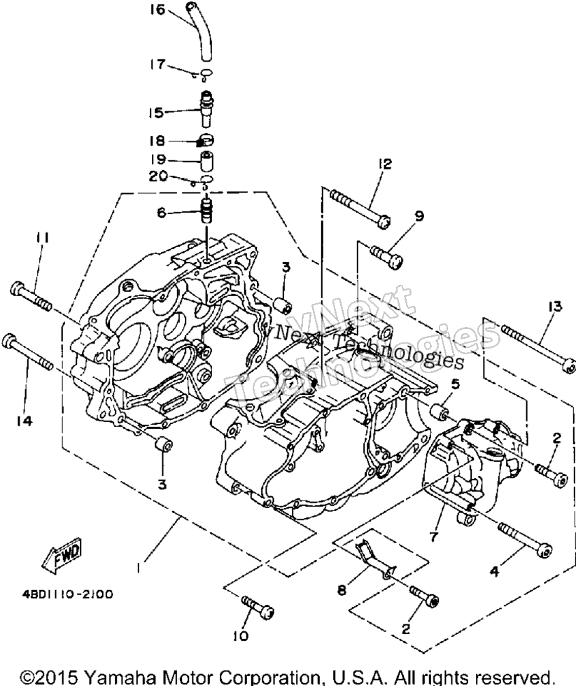 1992 TIMBERWOLF 2WD (YFB250D_MN)