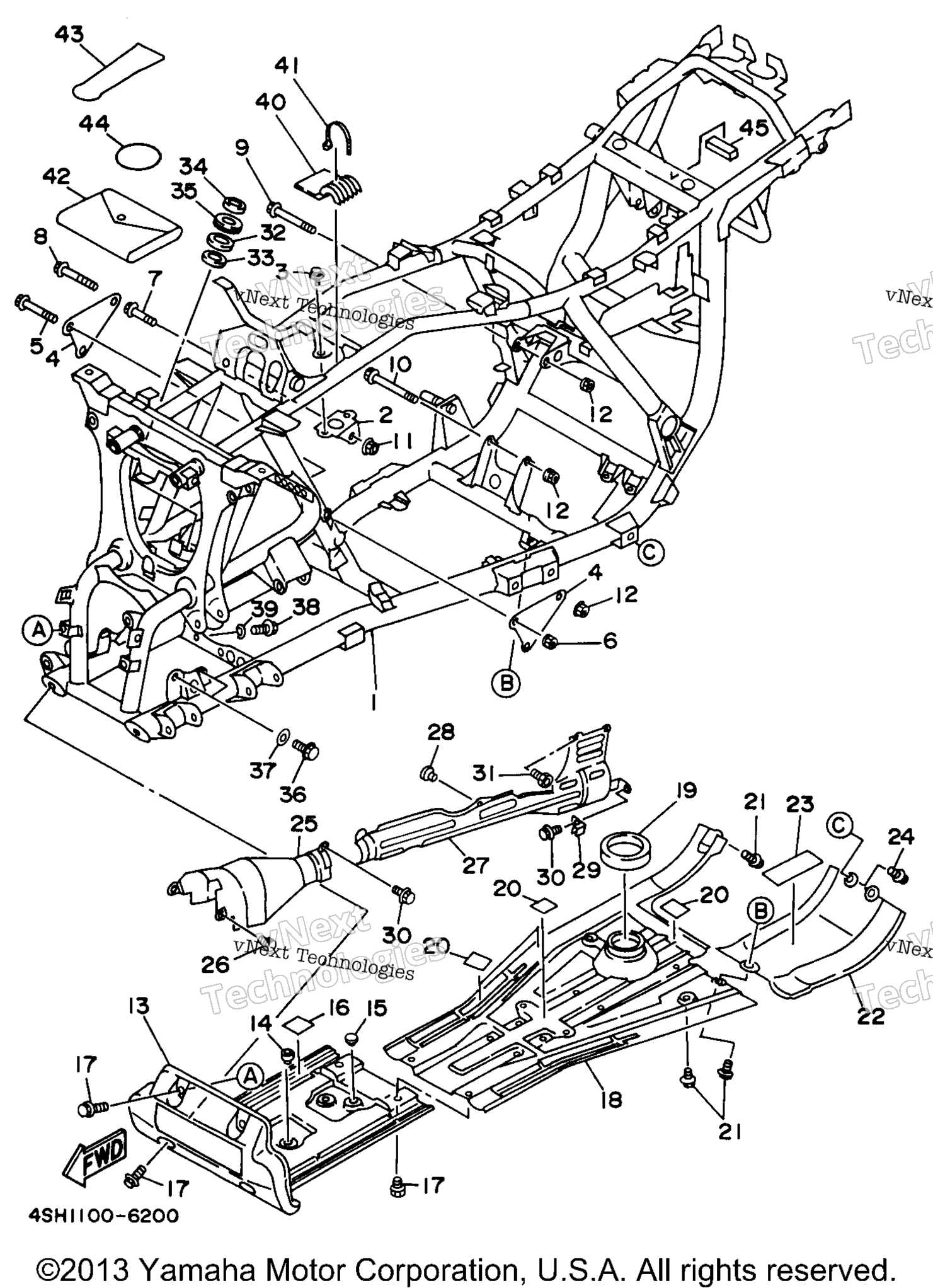 1996 KODIAK 4WD (YFM400FWH_)