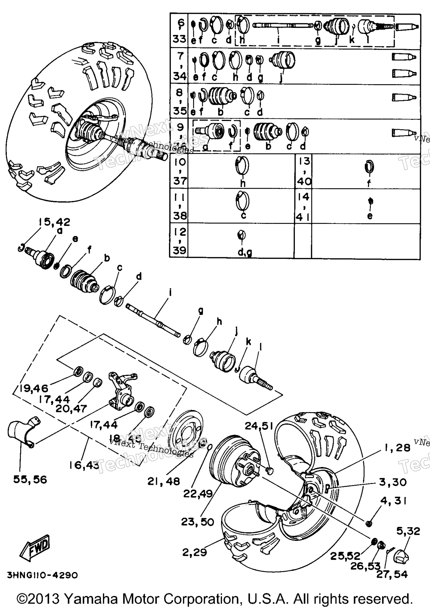1996 KODIAK 4WD (YFM400FWH_)