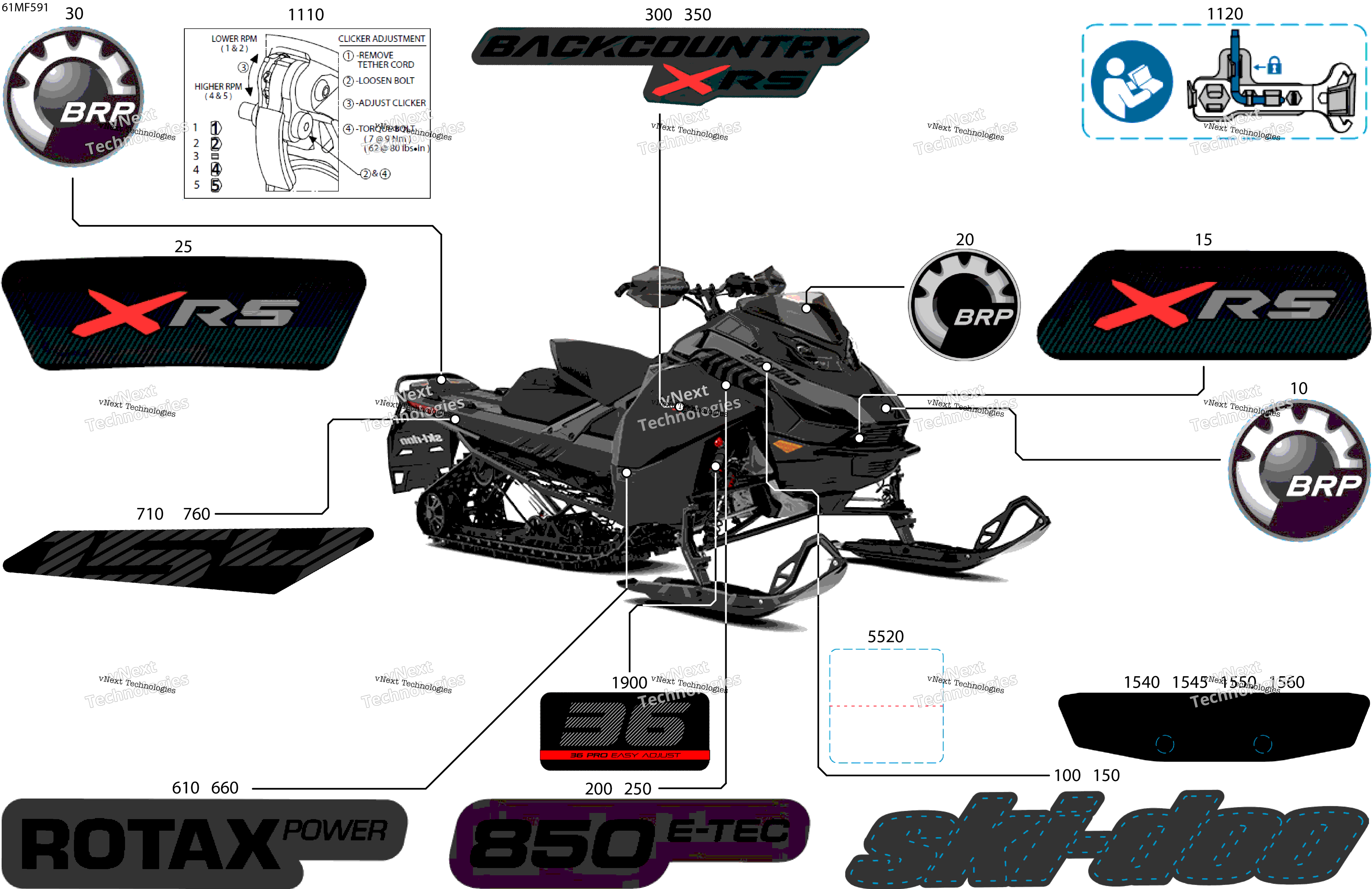 2026 BACKCOUNTRY - X-RS - 850 E-TEC - UZTA - Deep Black - 16X154X2.5PII Track