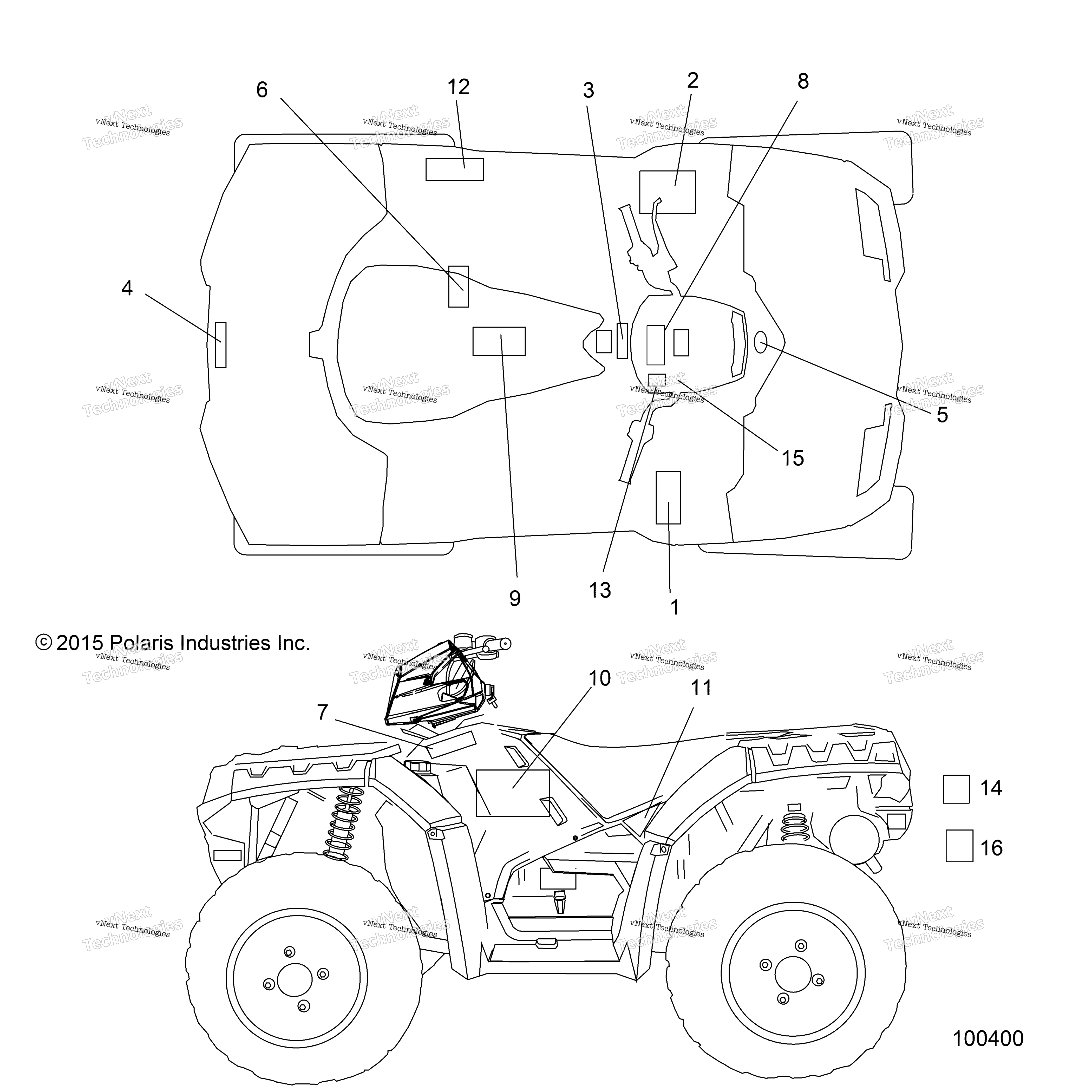 2016 SPORTSMAN 1000 XP, TRACTOR (A16SXS95CK/CG/T95C2)