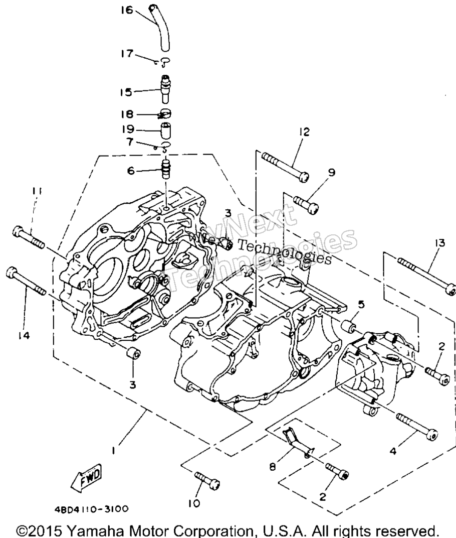 1993 TIMBERWOLF 2WD (YFB250E)