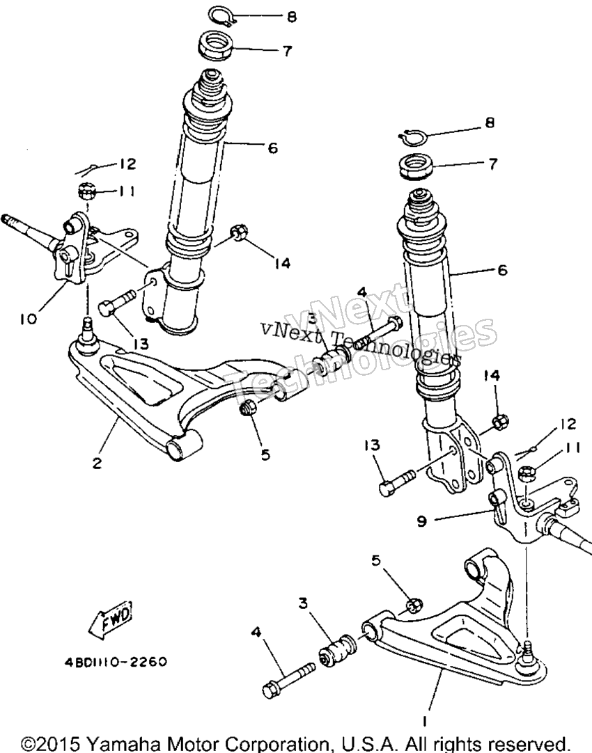 1993 TIMBERWOLF 2WD (YFB250E)