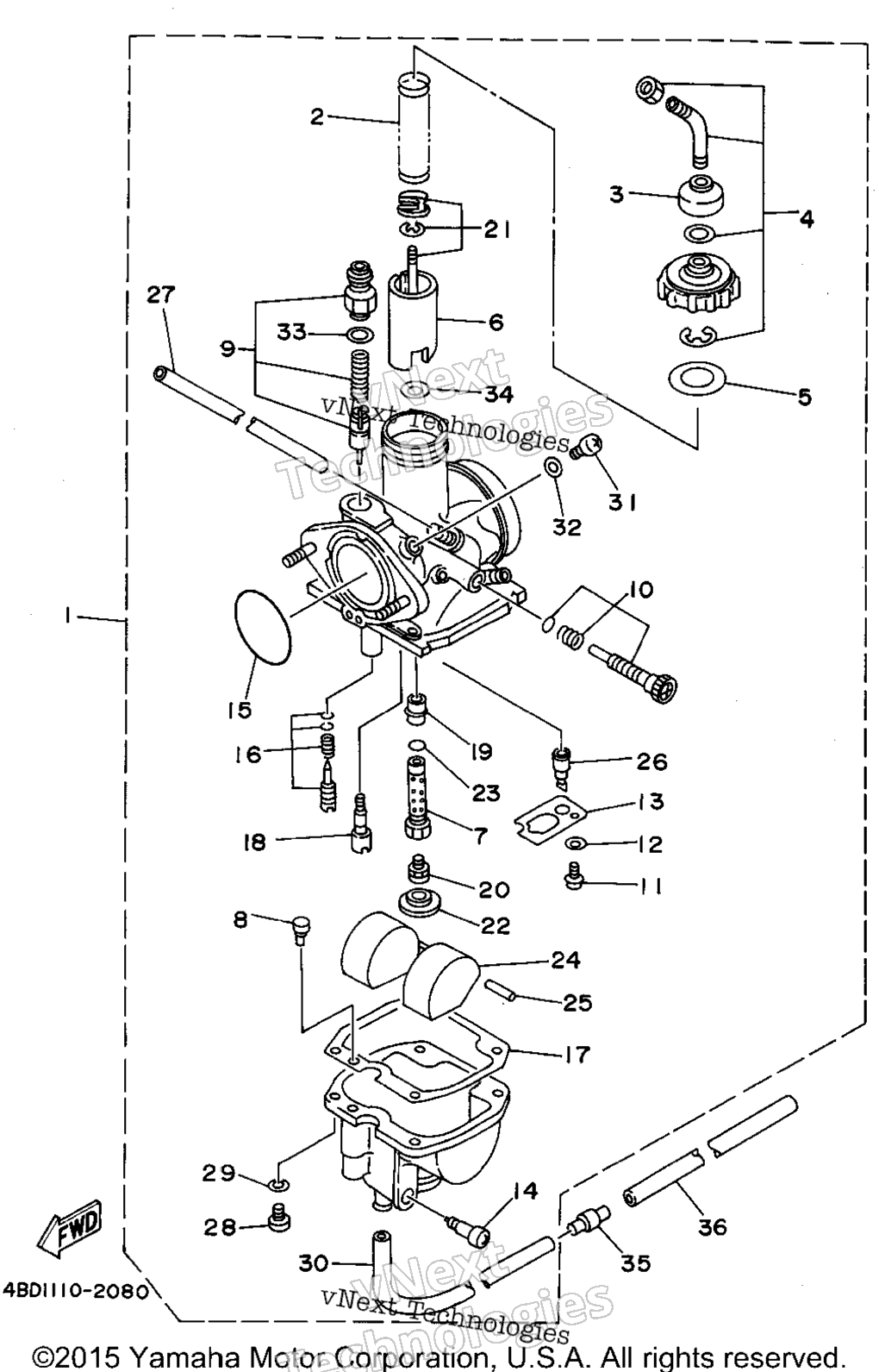 1994 TIMBERWOLF 2WD (YFB250F)