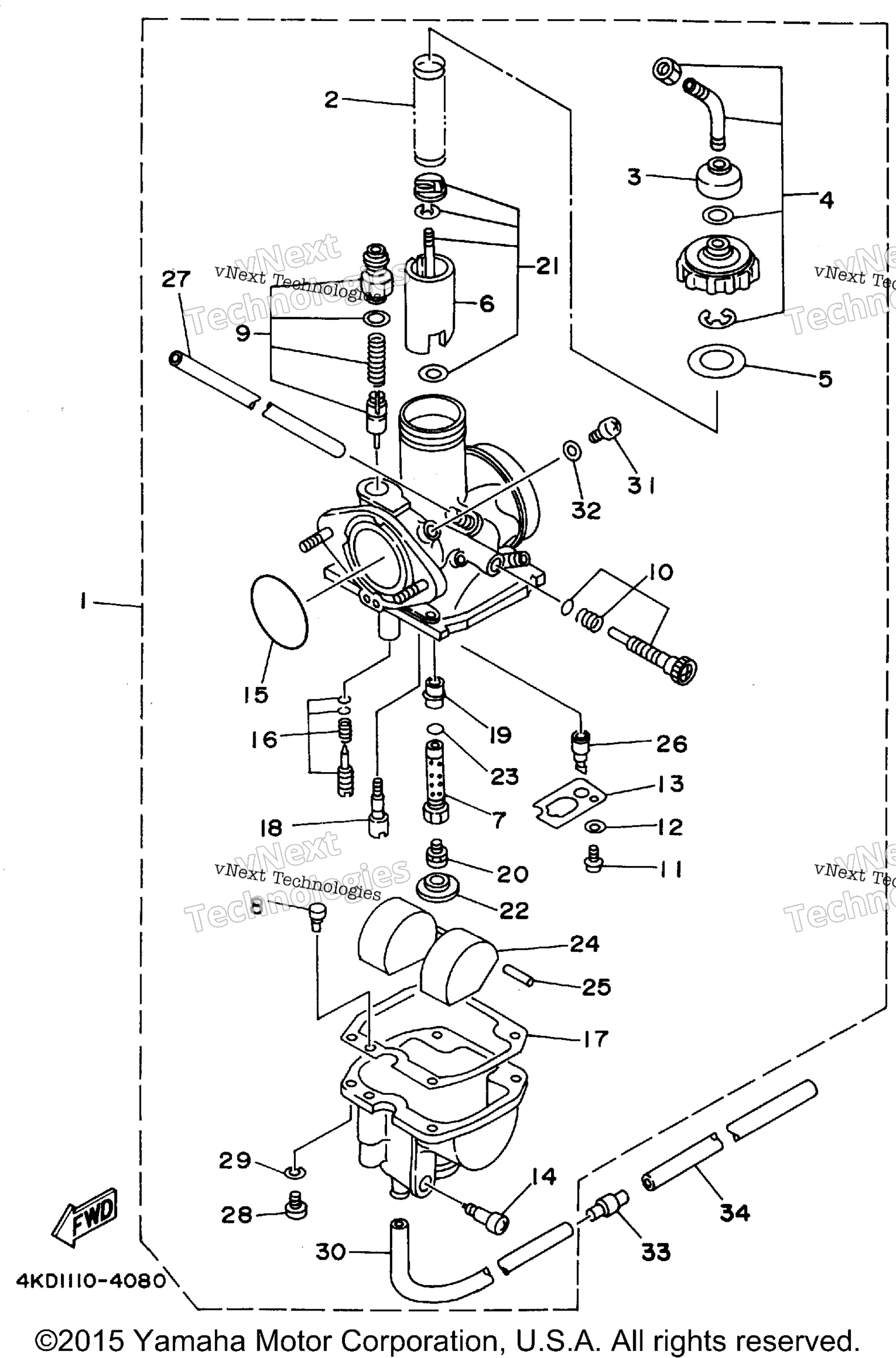 1994 TIMBERWOLF 4WD (YFB250FWF)