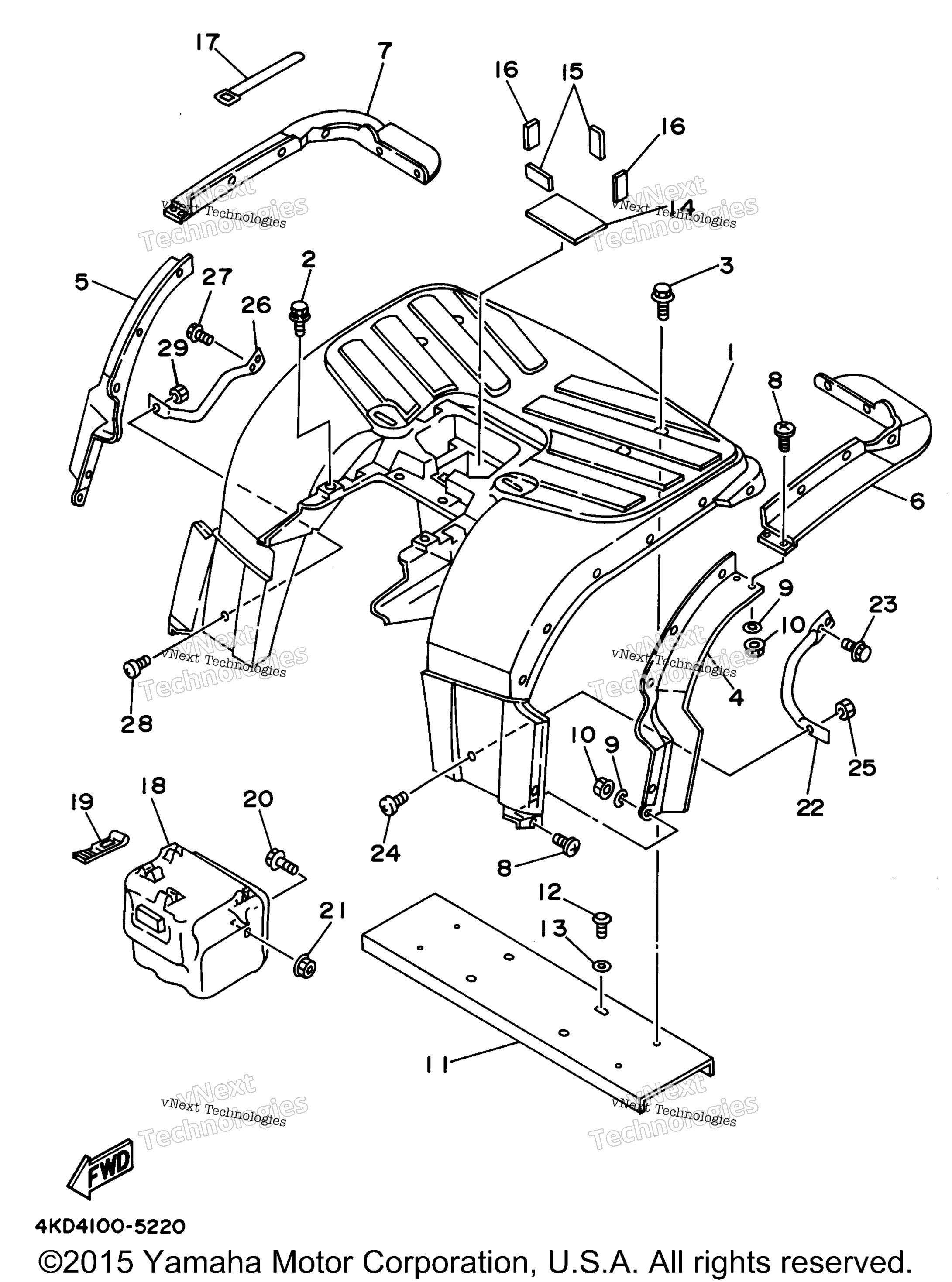 1995 TIMBERWOLF 4WD (YFB250FWG_MNH)