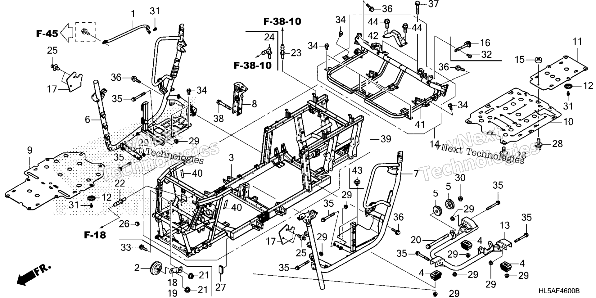 2025 Pioneer 520 (SXS520MAC) (VIN# 1HFVE074-S4000001 To 1HFVE074-S4099999)