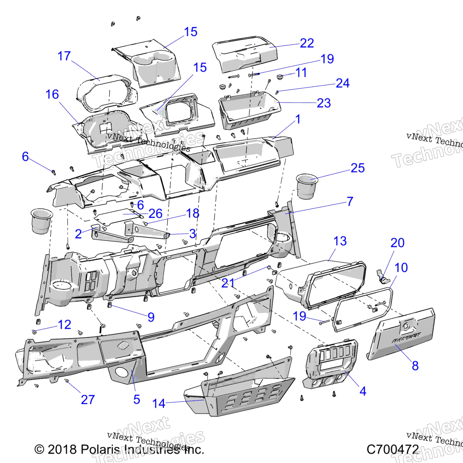 2019 RANGER 1000 49/50S FACTORY CHOICE (R19RRE99A/B)
