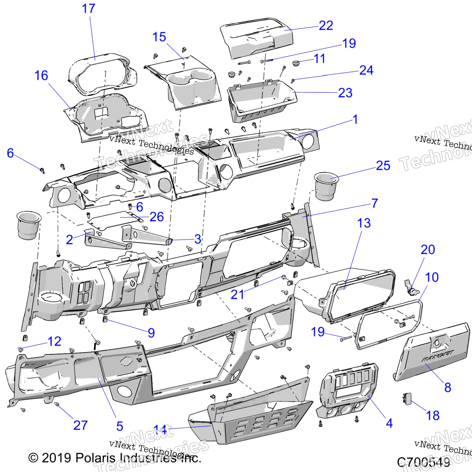 2019 RANGER 1000 CREW NSTR 49/50S FACTORY CHOICE (R19RSU99A/B)