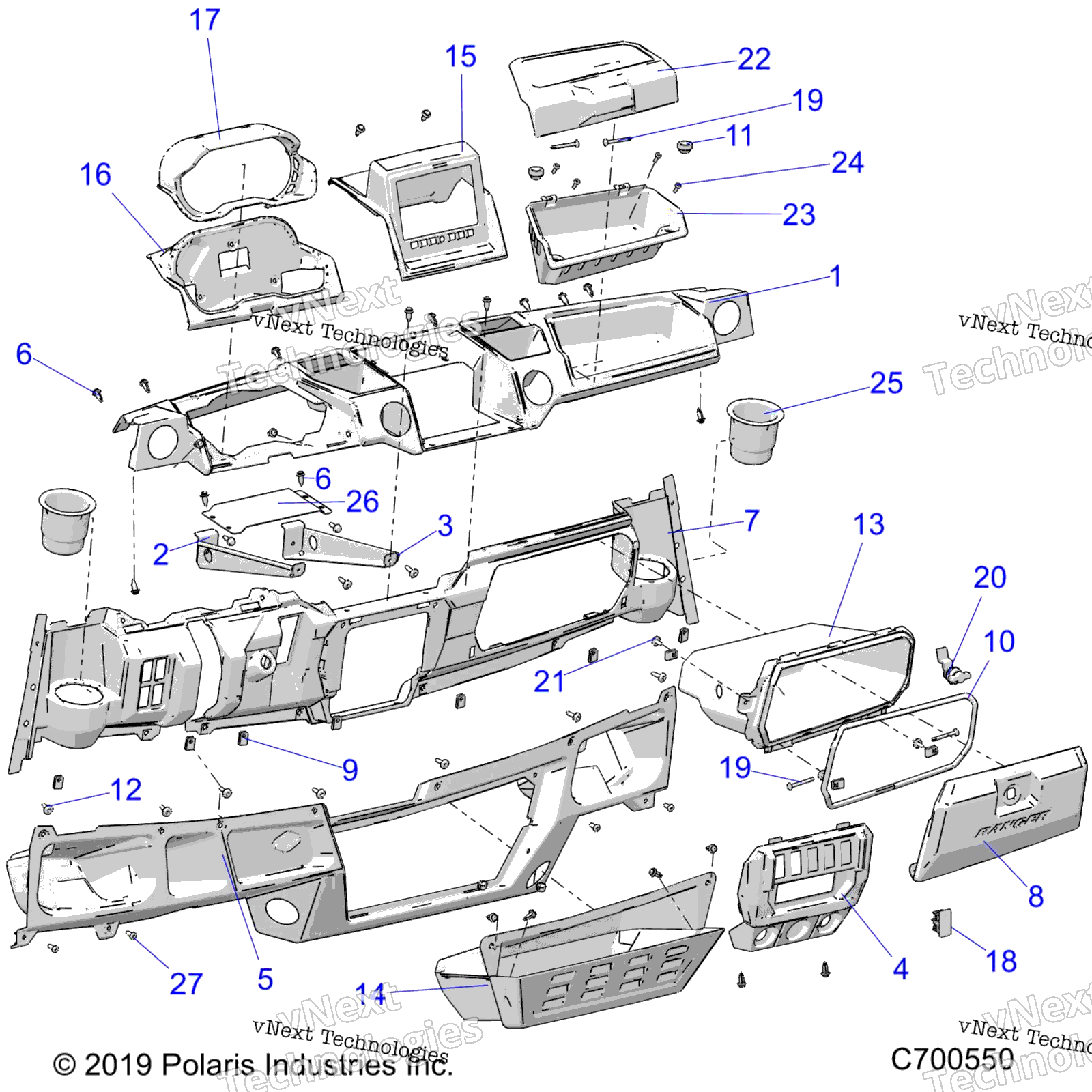 2019 RANGER 1000 CREW NSTR 49/50S FACTORY CHOICE (R19RSU99A/B)