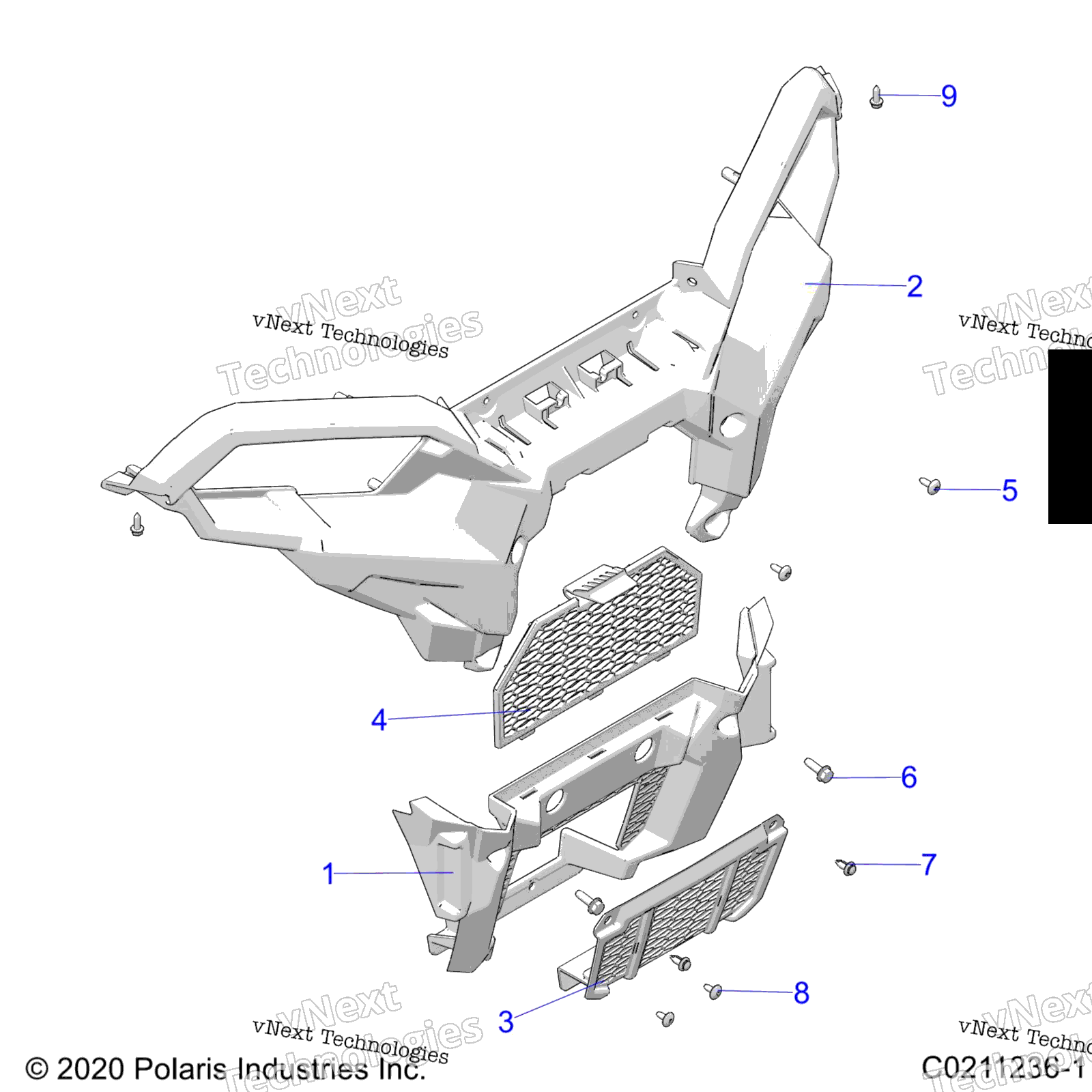 2025 SPORTSMAN 570 (A25SEA57A1/A3/A6/A9)
