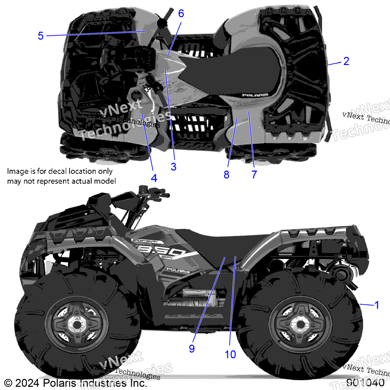 2025 SPORTSMAN 850 MUD 49S (A25SXN85A4)