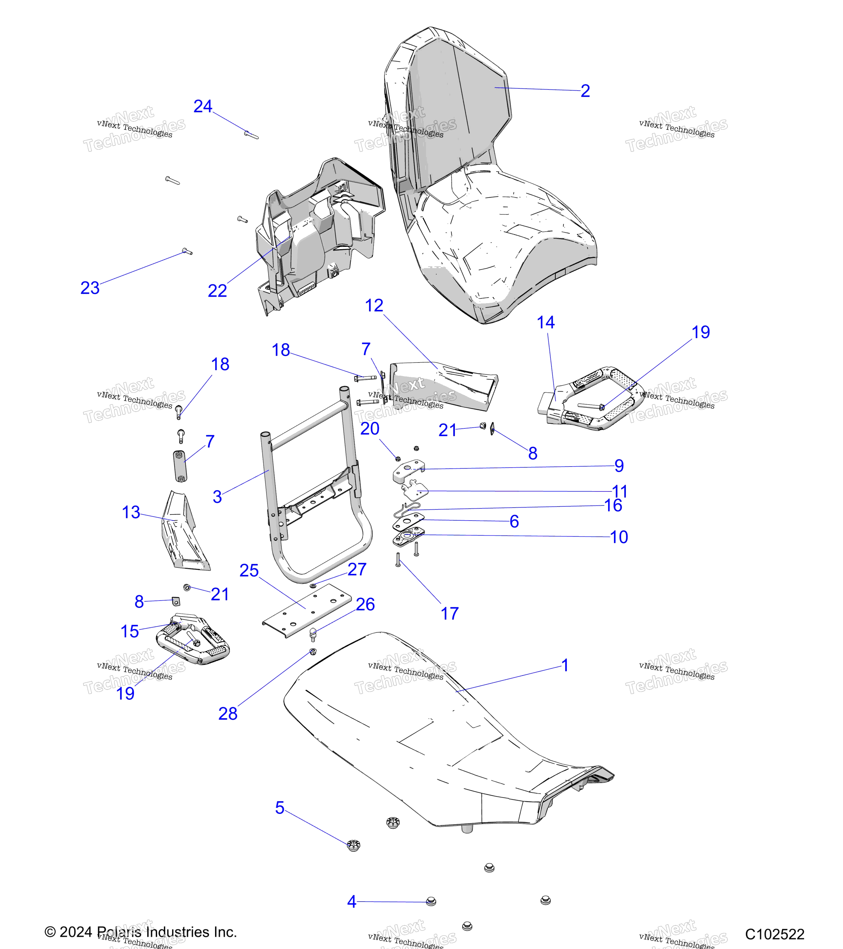 2025 SPORTSMAN TOURING 570 (A25SDZ57AP)