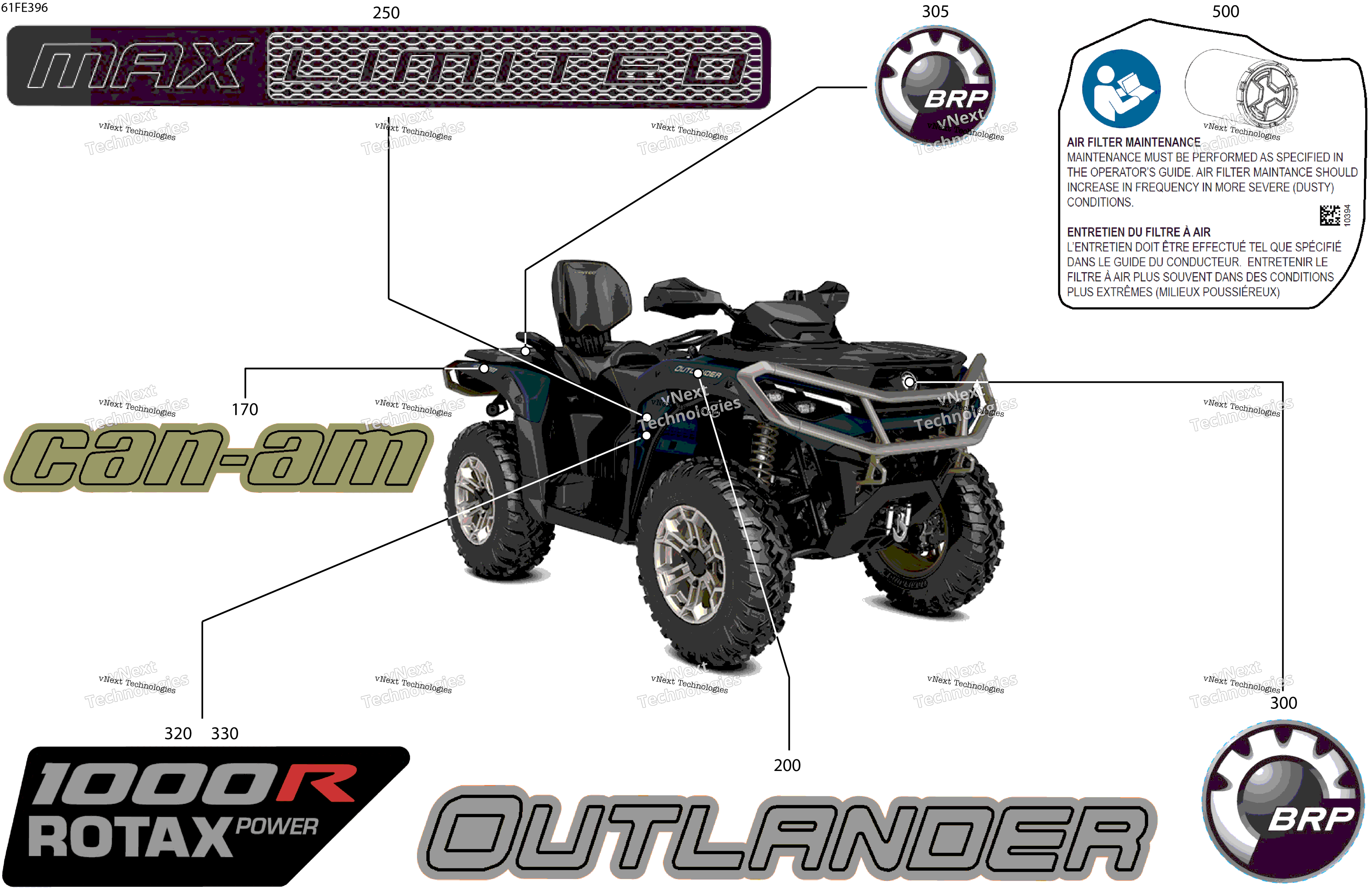 2025 OUT-MAX - 4X4 - LTD - 1000R - 4WSB - Dusty Navy
