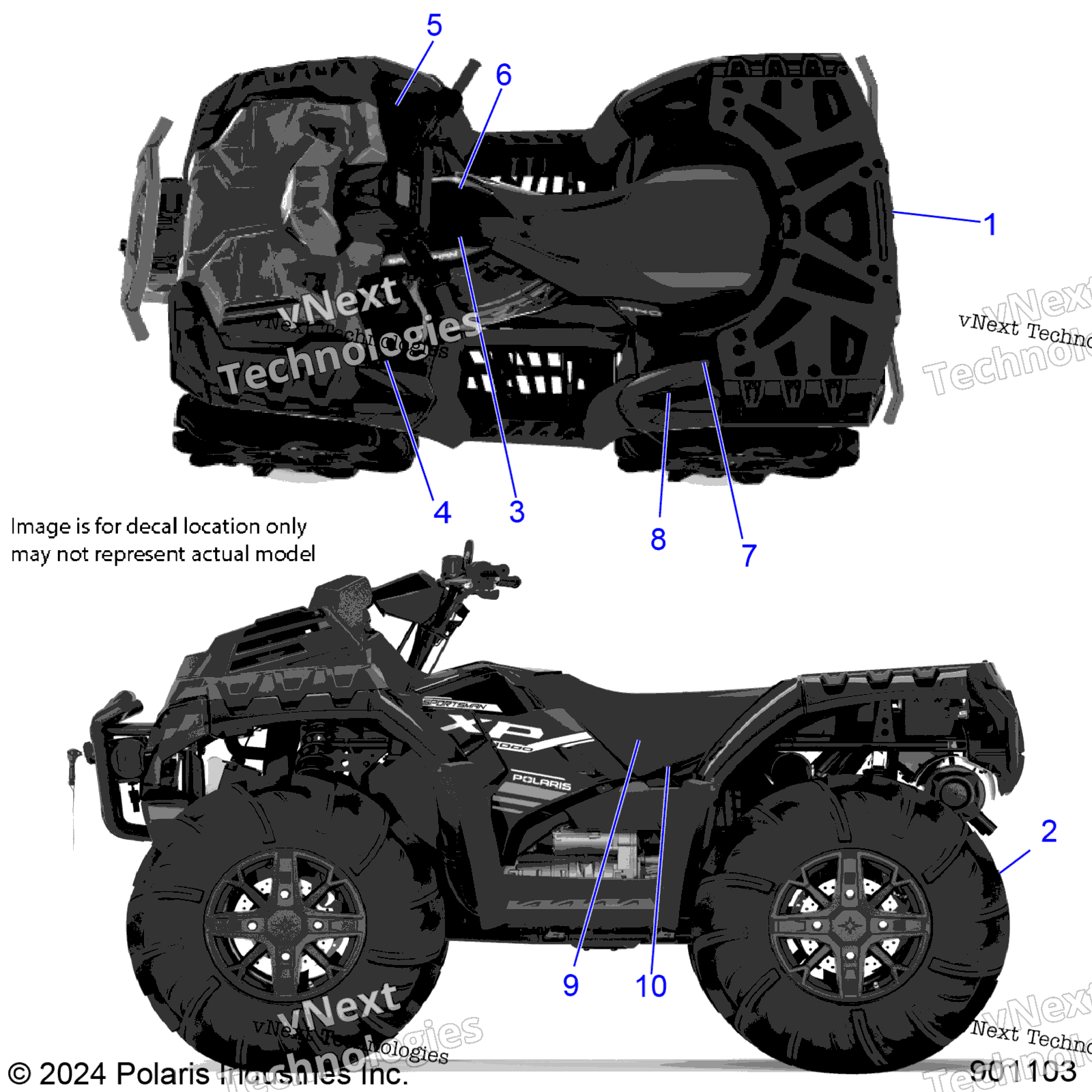 2025 SPORTSMAN XP 1000 MUD (A25SXM95AL)