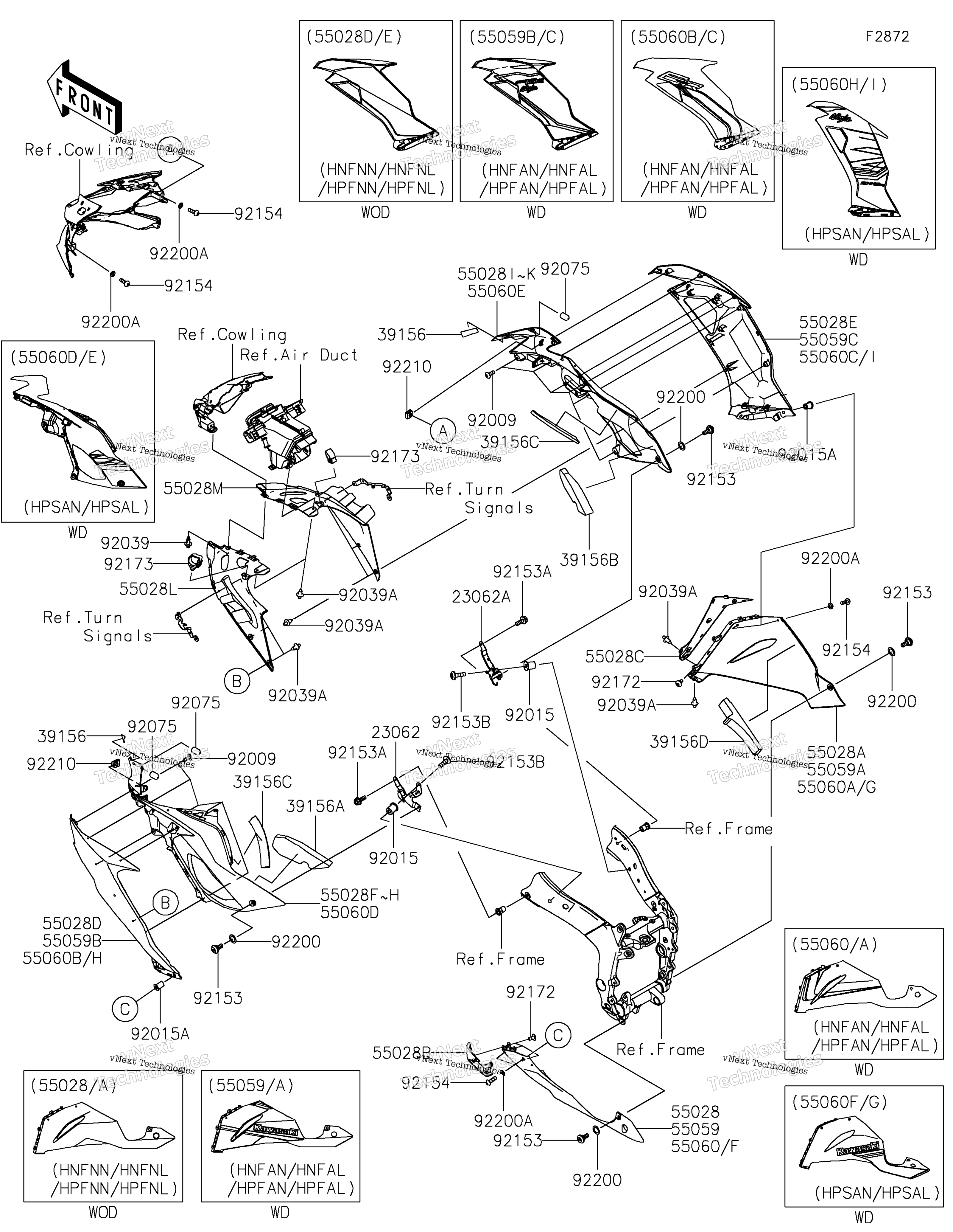 2022 Ninja ZX-6R (US) (ZX636HNFAN)