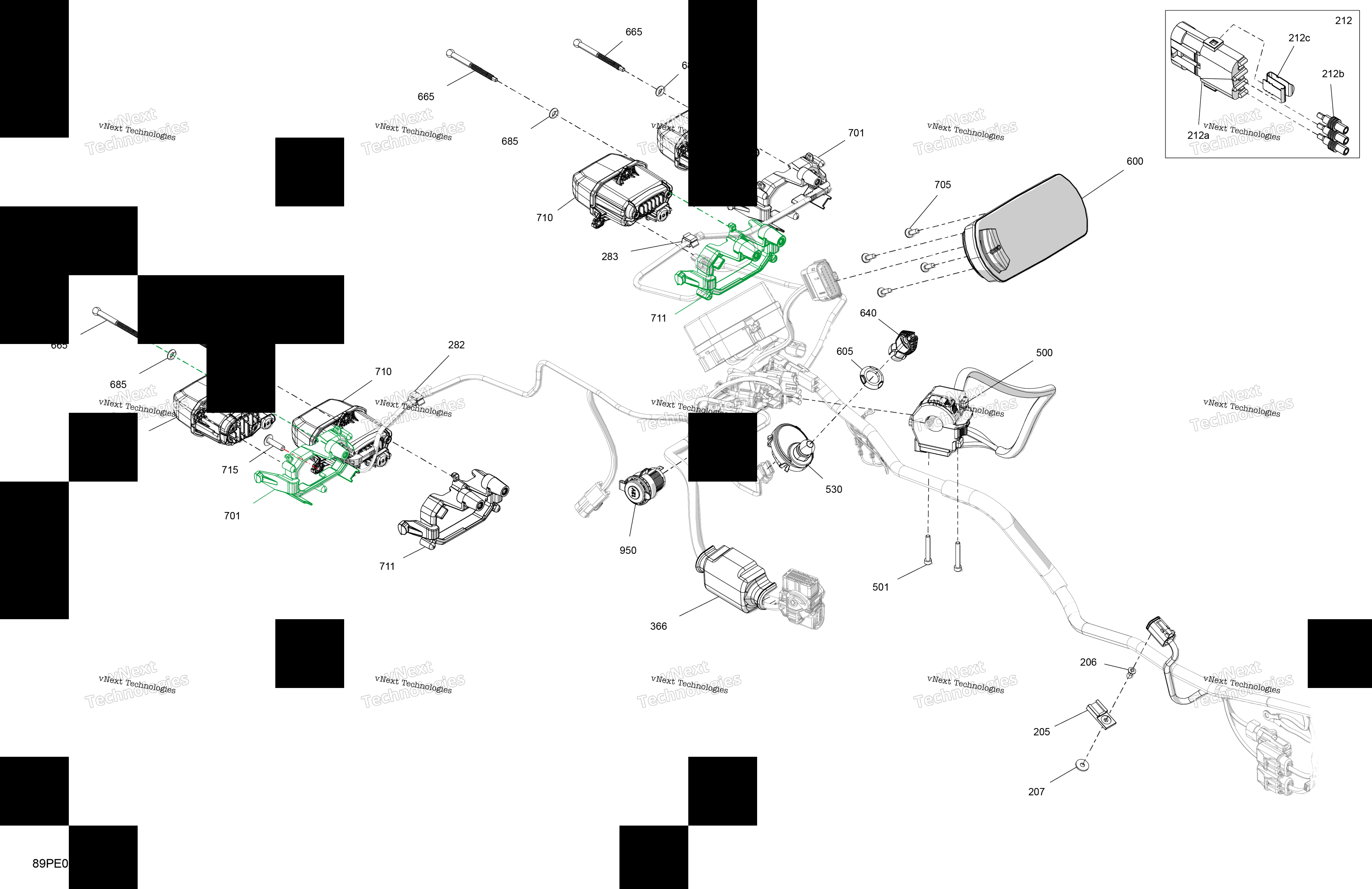 2025 OUT-MAX - 6X6 - DPS - 650 EFI - 5YSA - Tundra Green