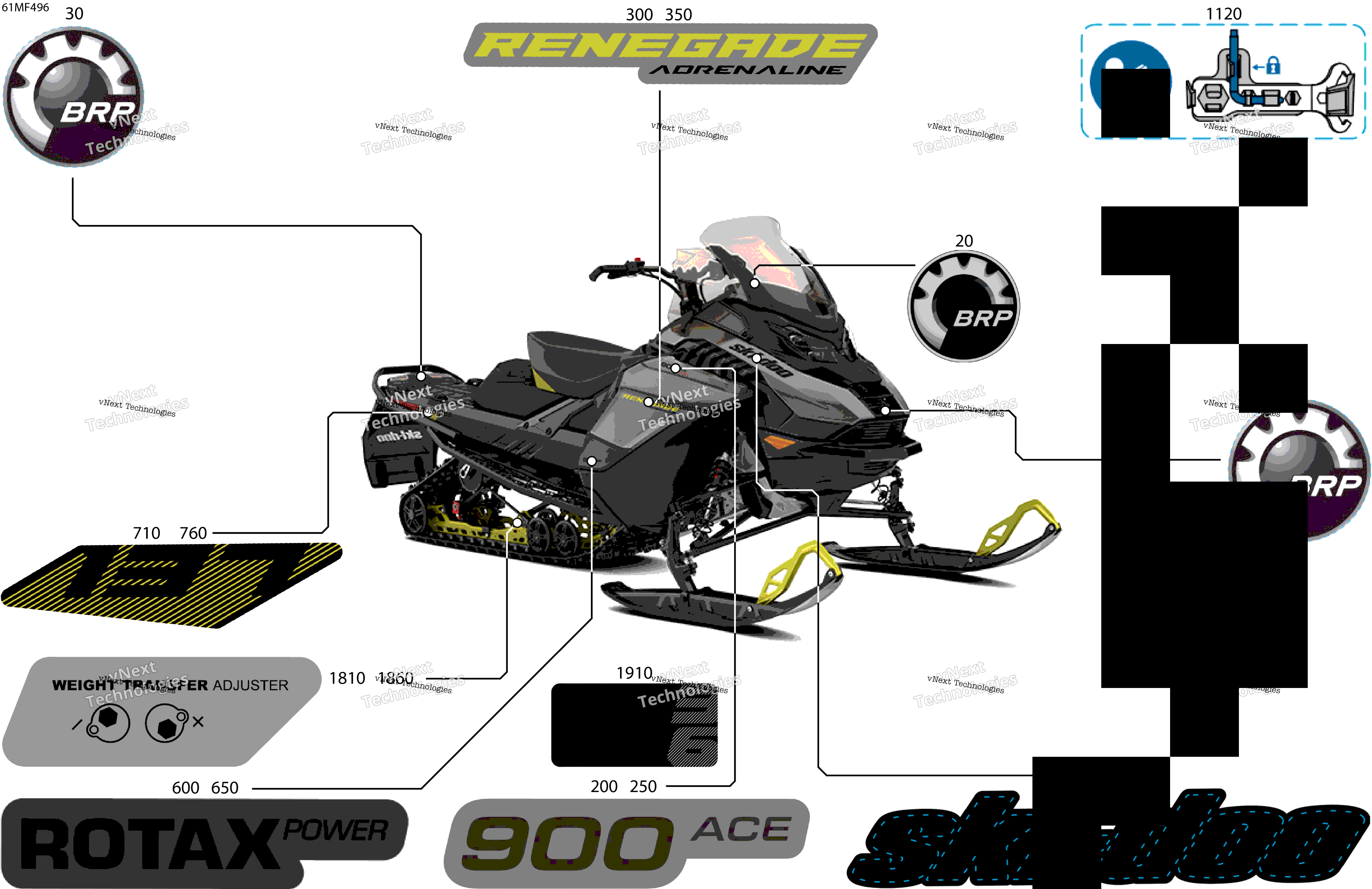 2026 RENEGADE - Adrenaline - 900 ACE - MBTC - Monument Gray - 15X137X1.25RS Track