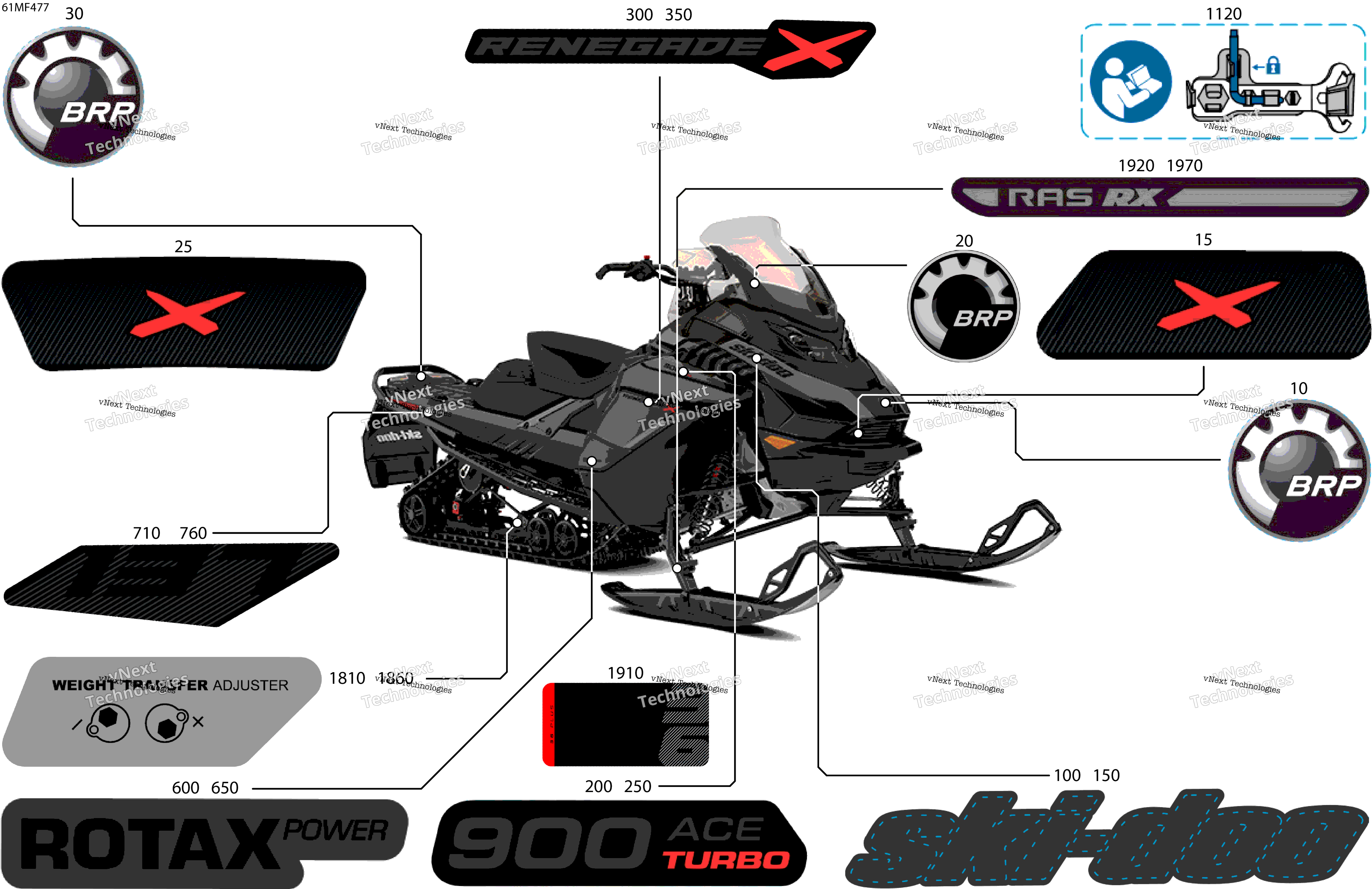 2026 RENEGADE - X - 900 ACE TURBO - DXTA - Deep Black - 15X137X1.25RS Track