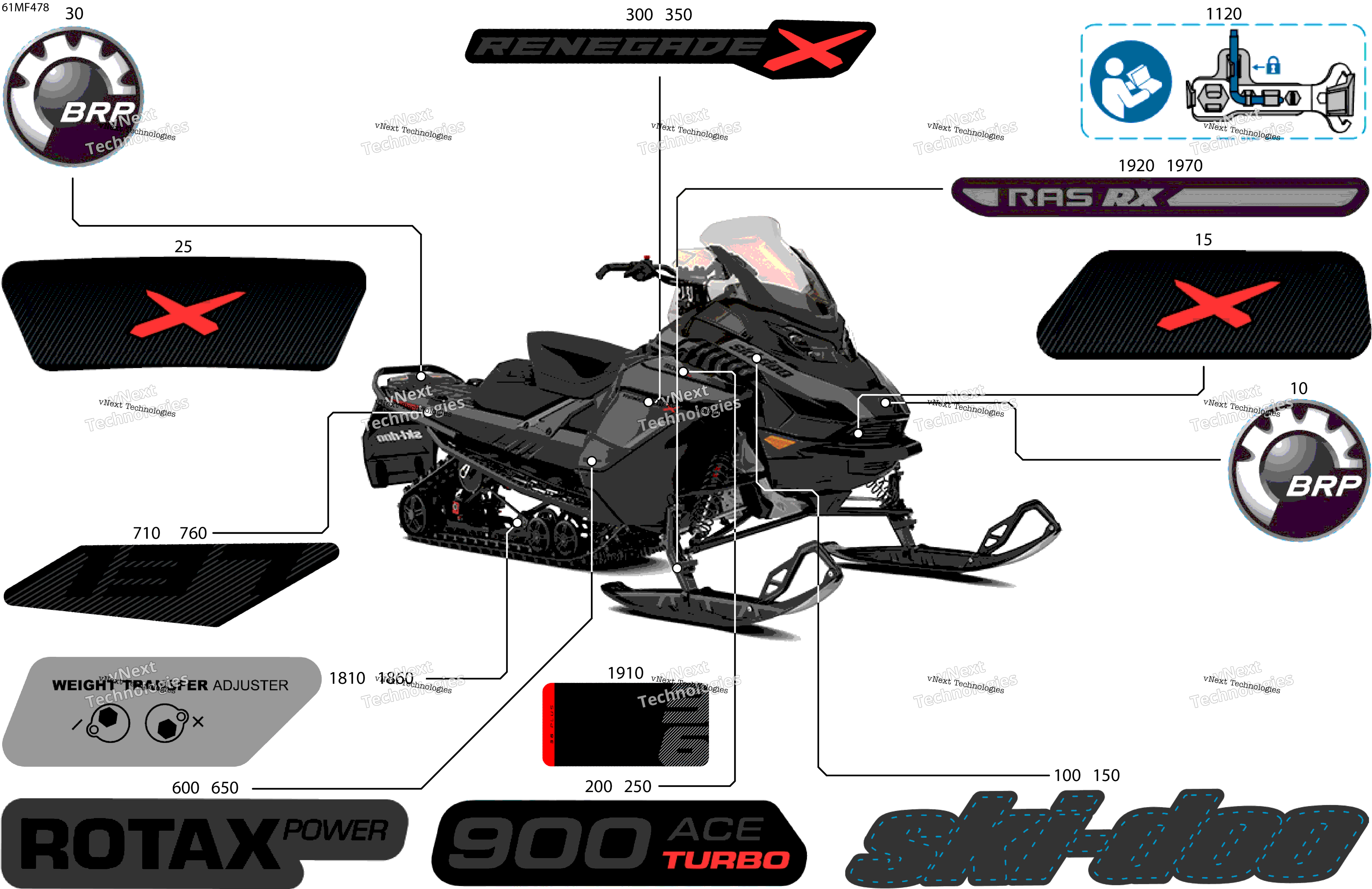 2026 RENEGADE - X - 900 ACE TURBO - DXTB - Deep Black - 15X137X1.25IR Track