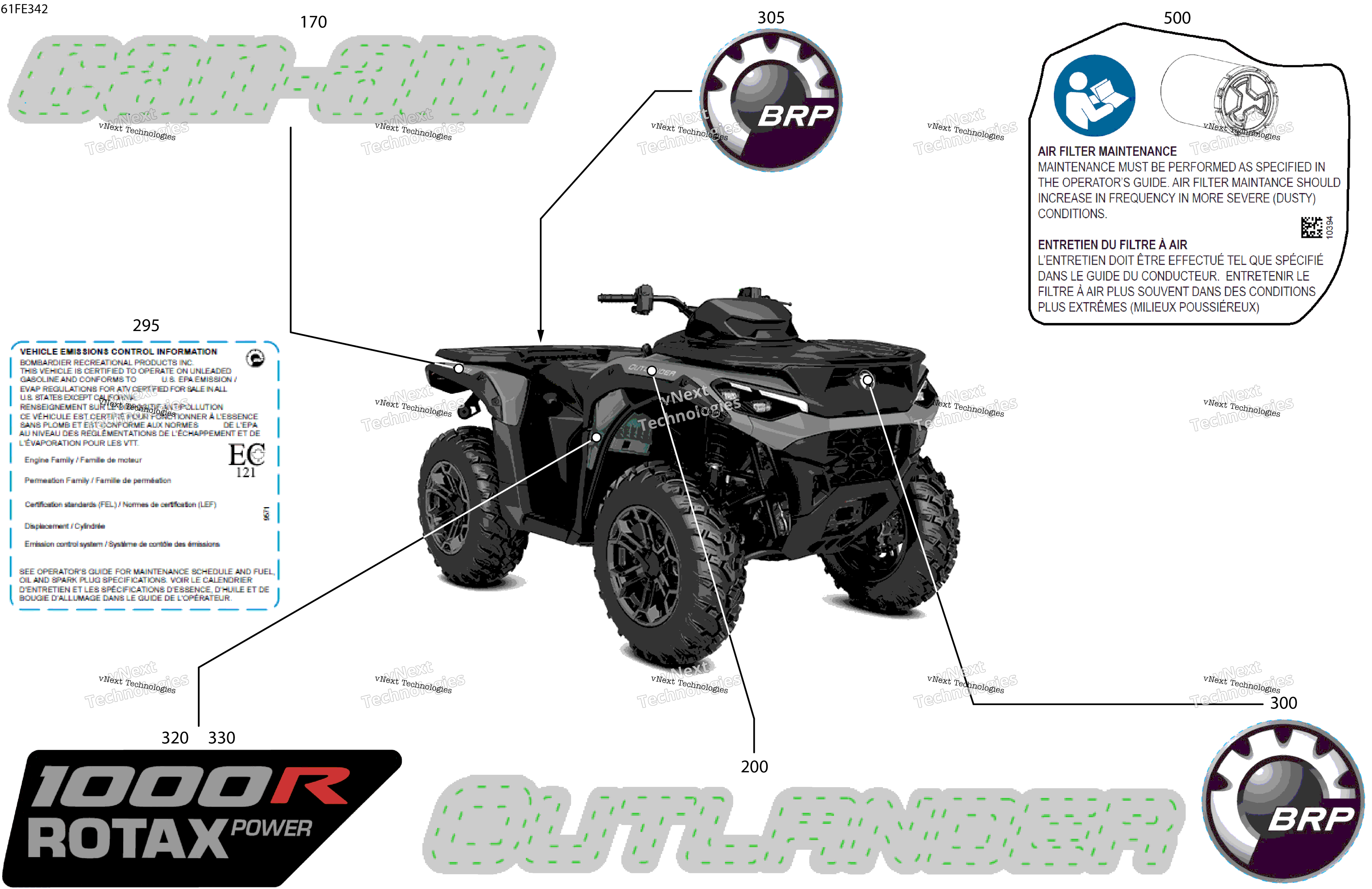 2025 OUTLANDER - 4X4 - DPS - 1000R - 4DSA - Granite Grey