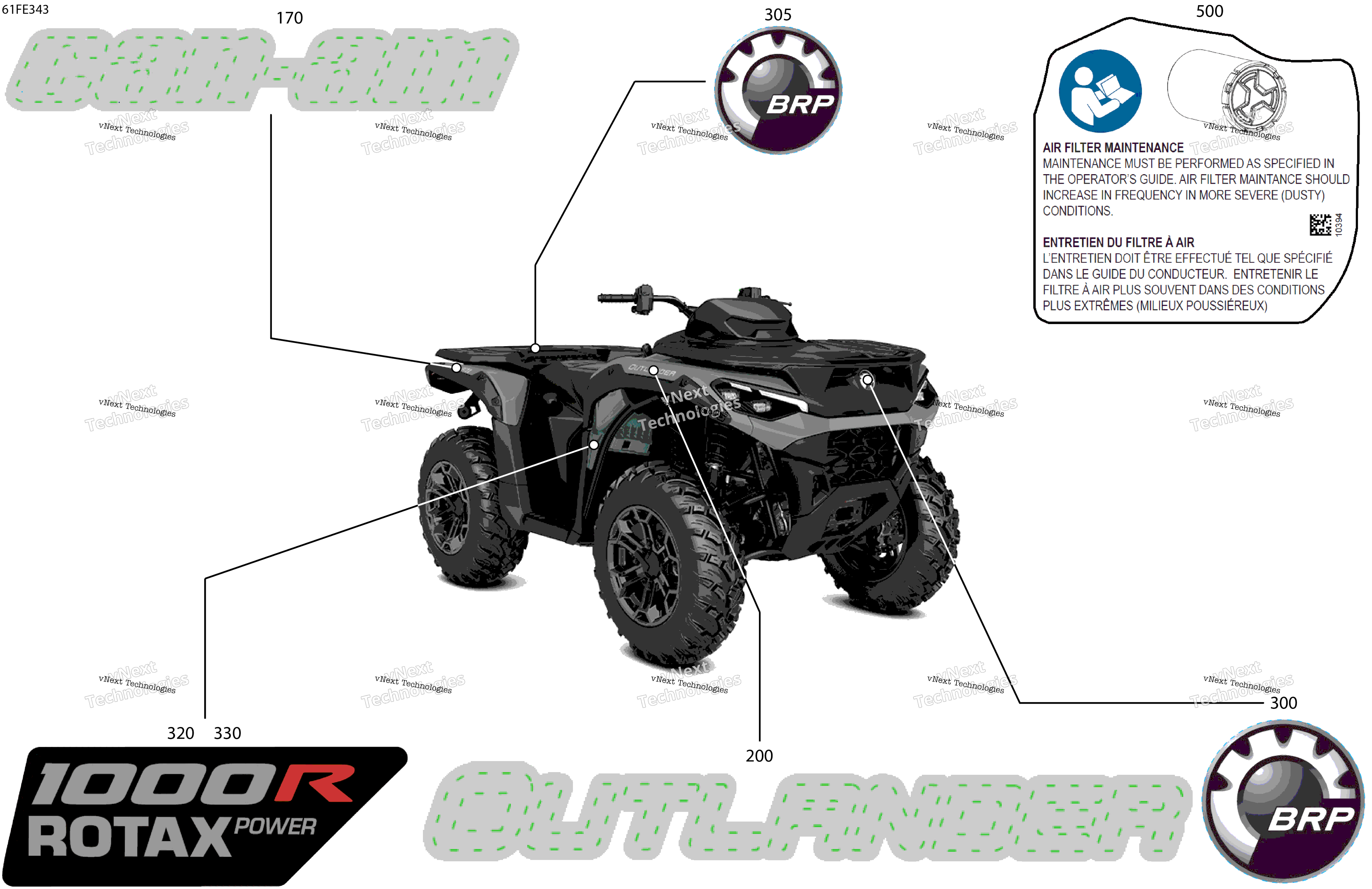 2025 OUTLANDER - 4X4 - DPS - 1000R - 4DSB - Granite Grey