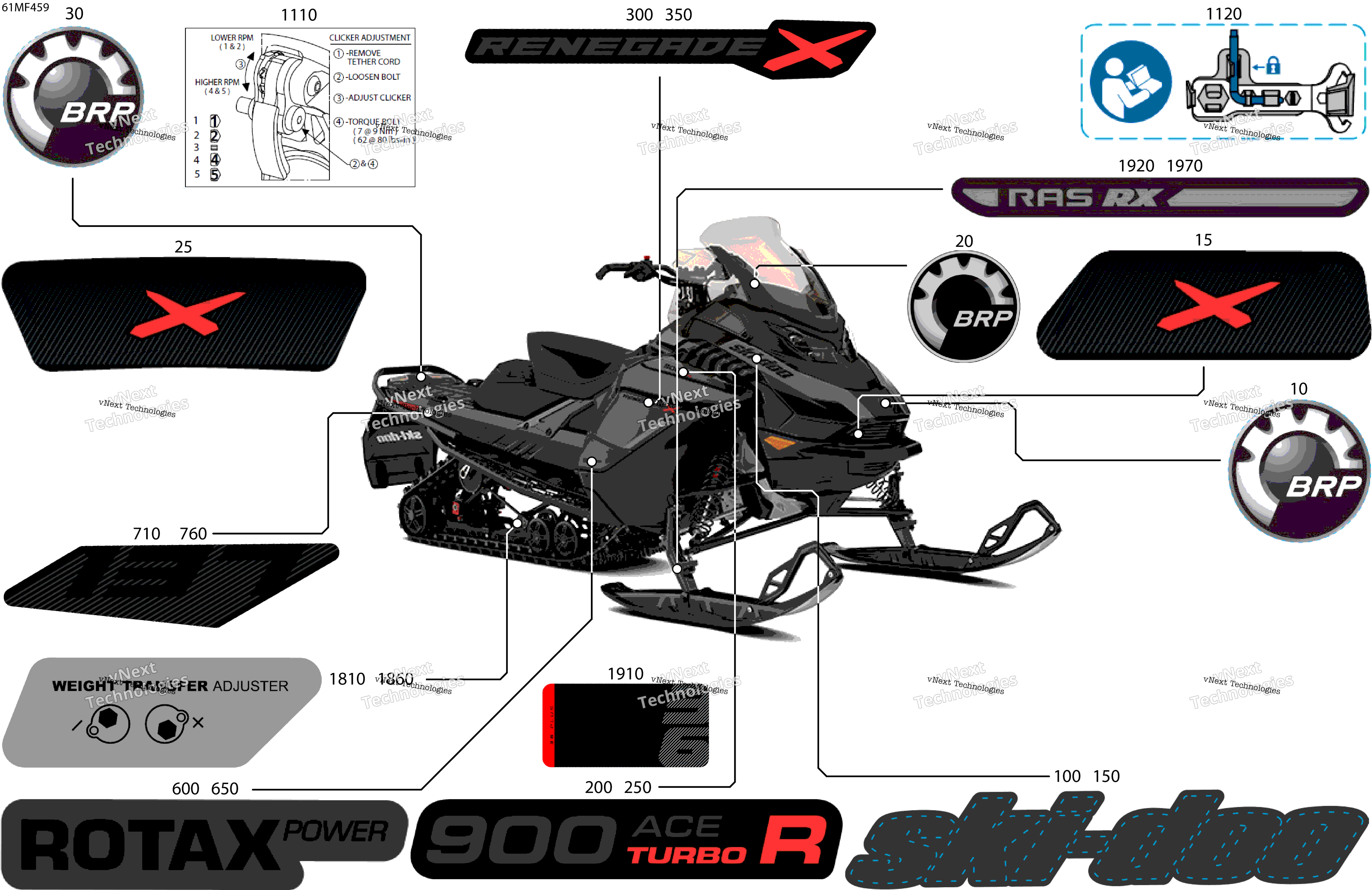 2026 RENEGADE - X - 900 ACE TURBO R - BSTA - Deep Black - 15X137X1.5IR Track