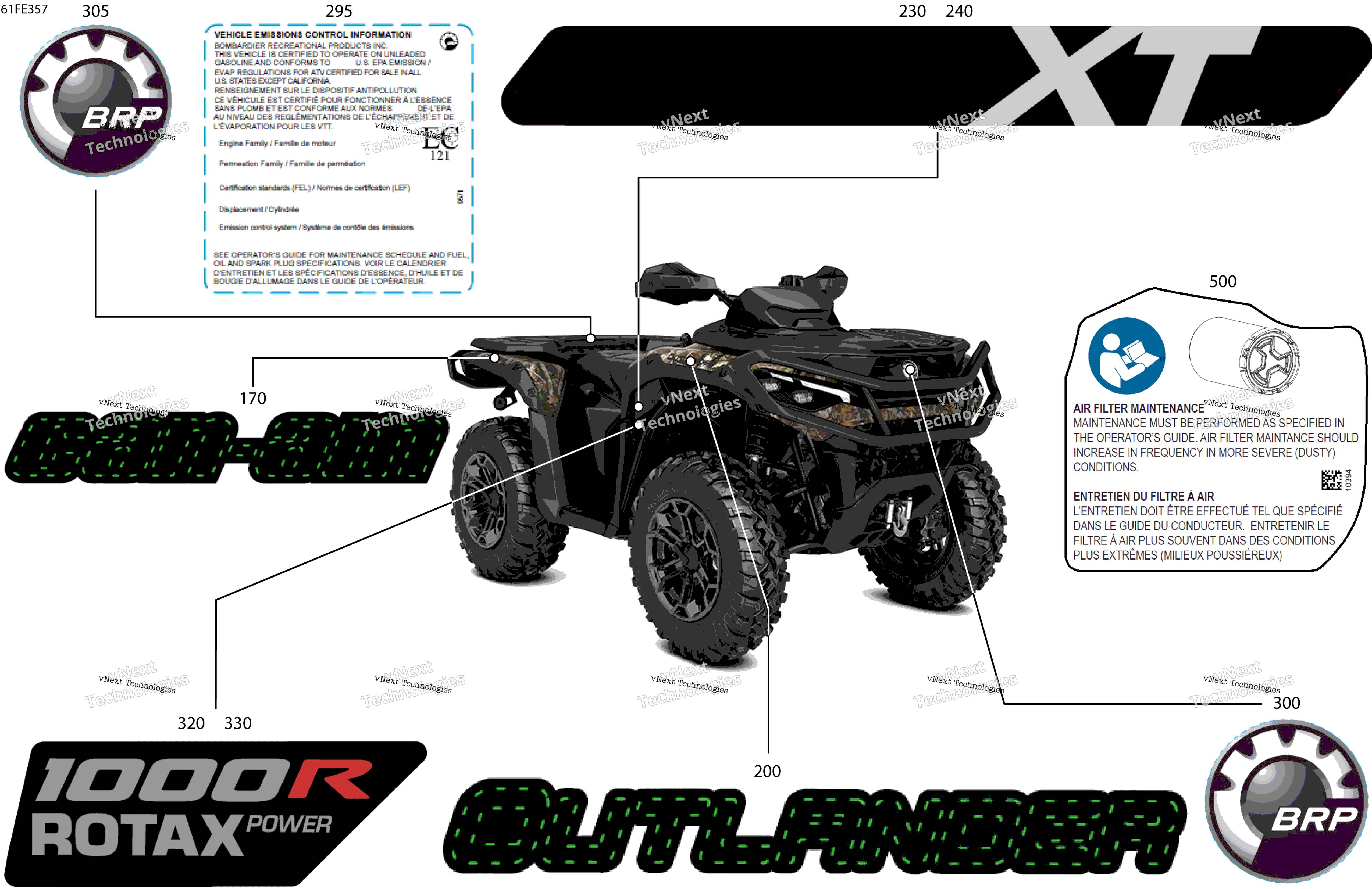 2025 OUTLANDER - 4X4 - XT - 1000R - 4FSL - Widland Camo