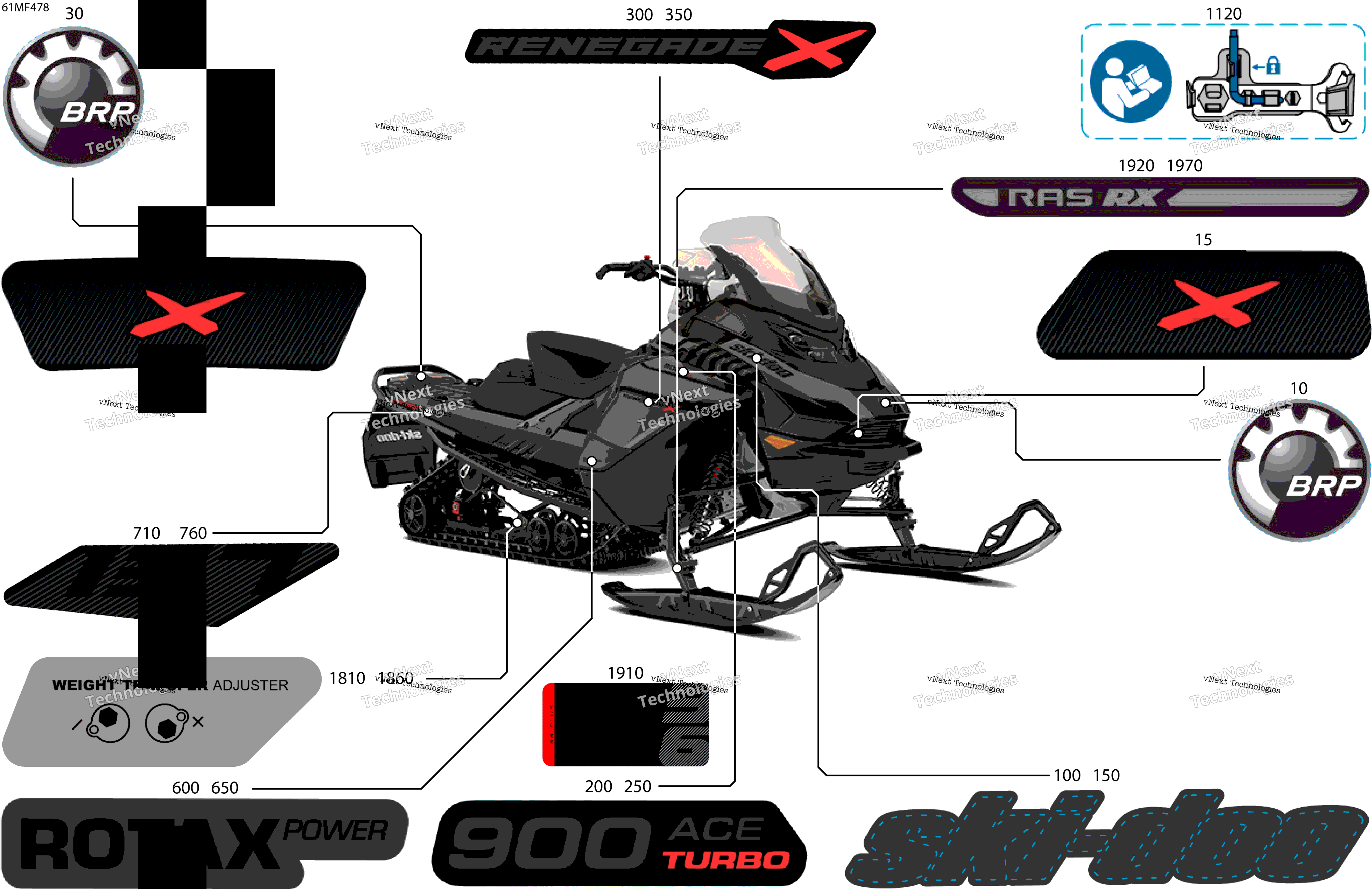 2026 RENEGADE - X - 900 ACE TURBO - DXTD - Deep Black - 15X137X1.25RS Track