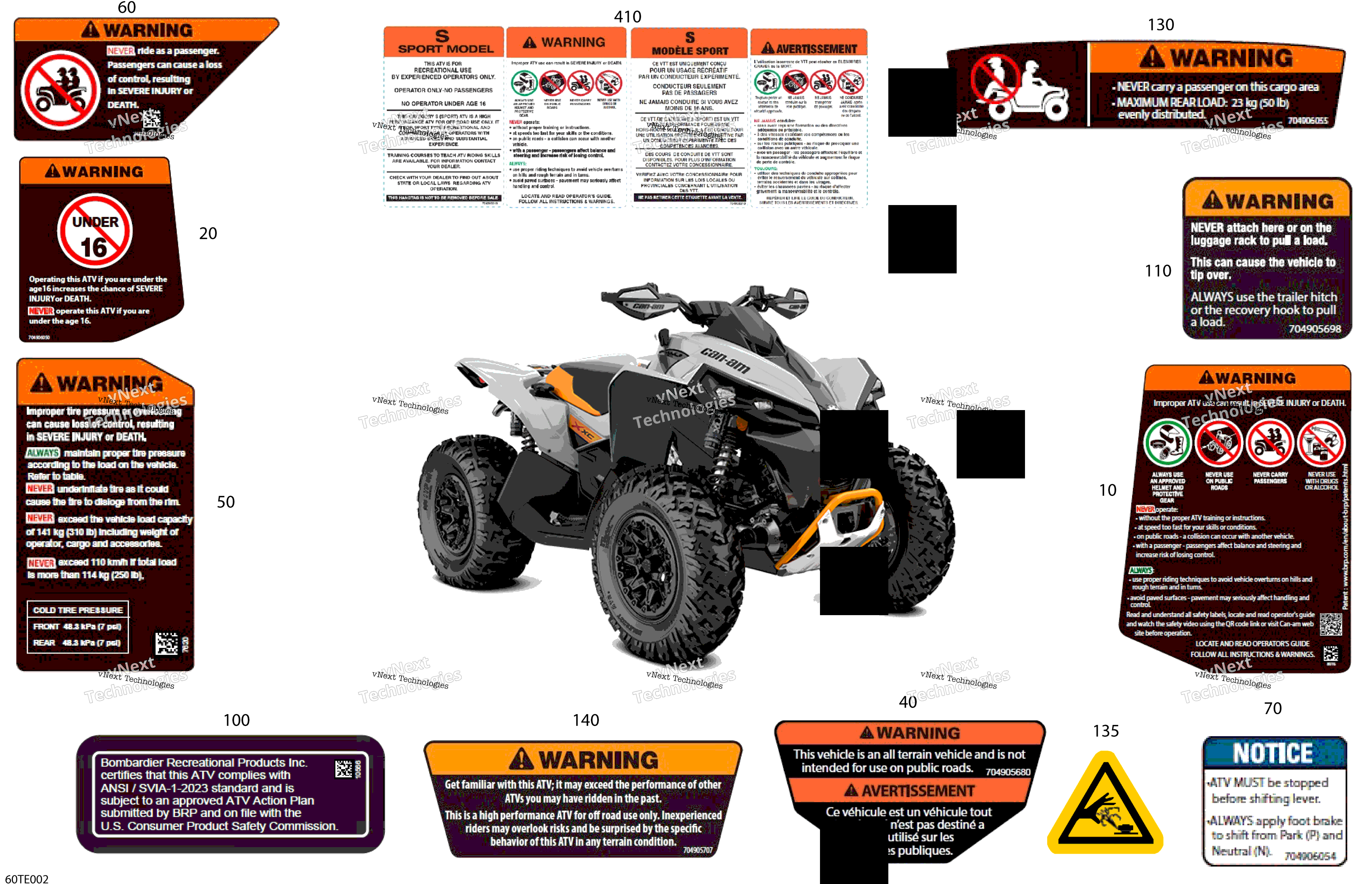 2025 RENEGADE - 4X4 - XXC - 1000R EFI - 5VSA - Catalyst Gray