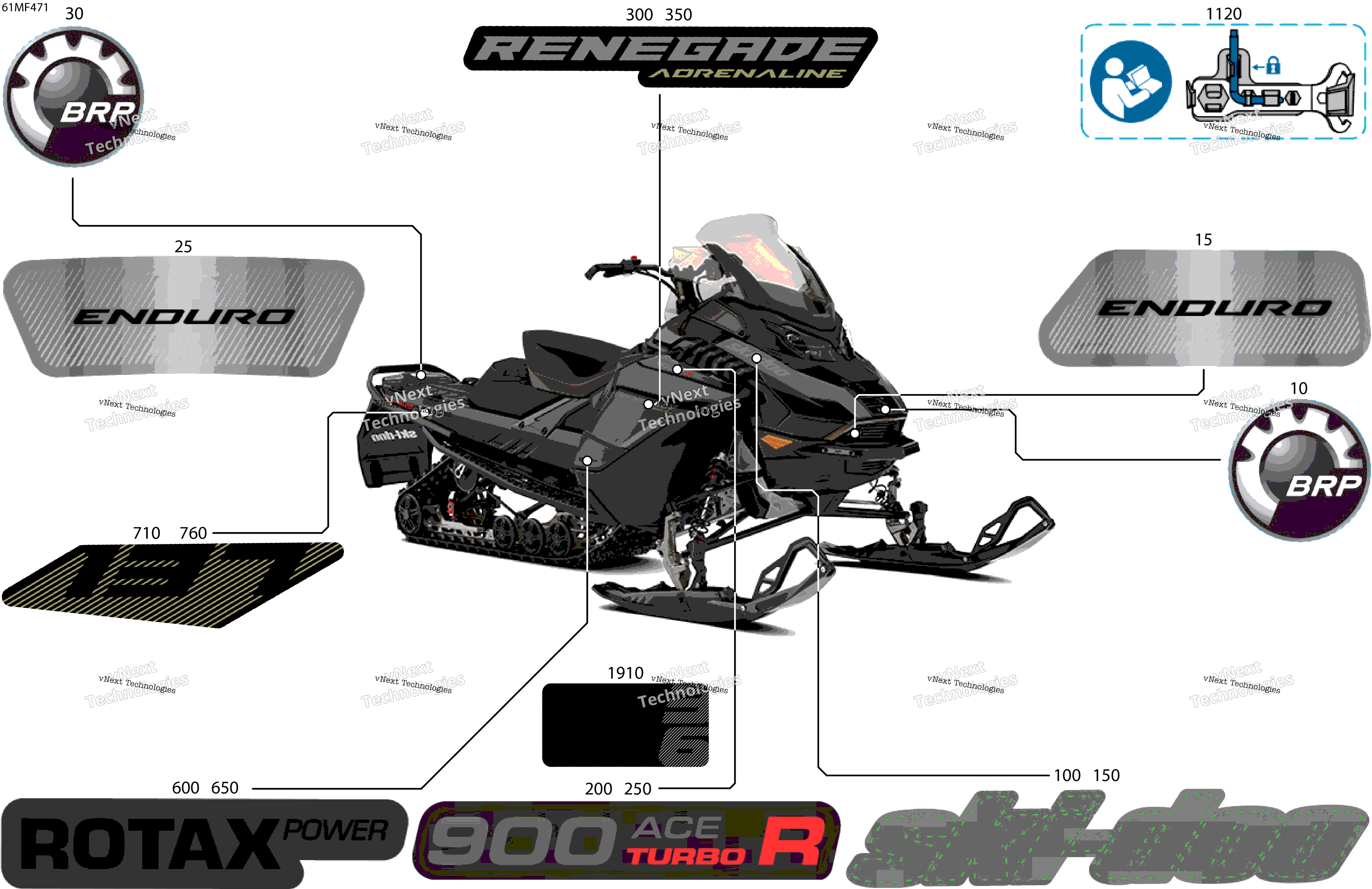 2026 RENEGADE - Adrenaline with Enduro Package - 900 ACE TURBO R - DPTA - Deep Black - 15X137X1.25IR Track