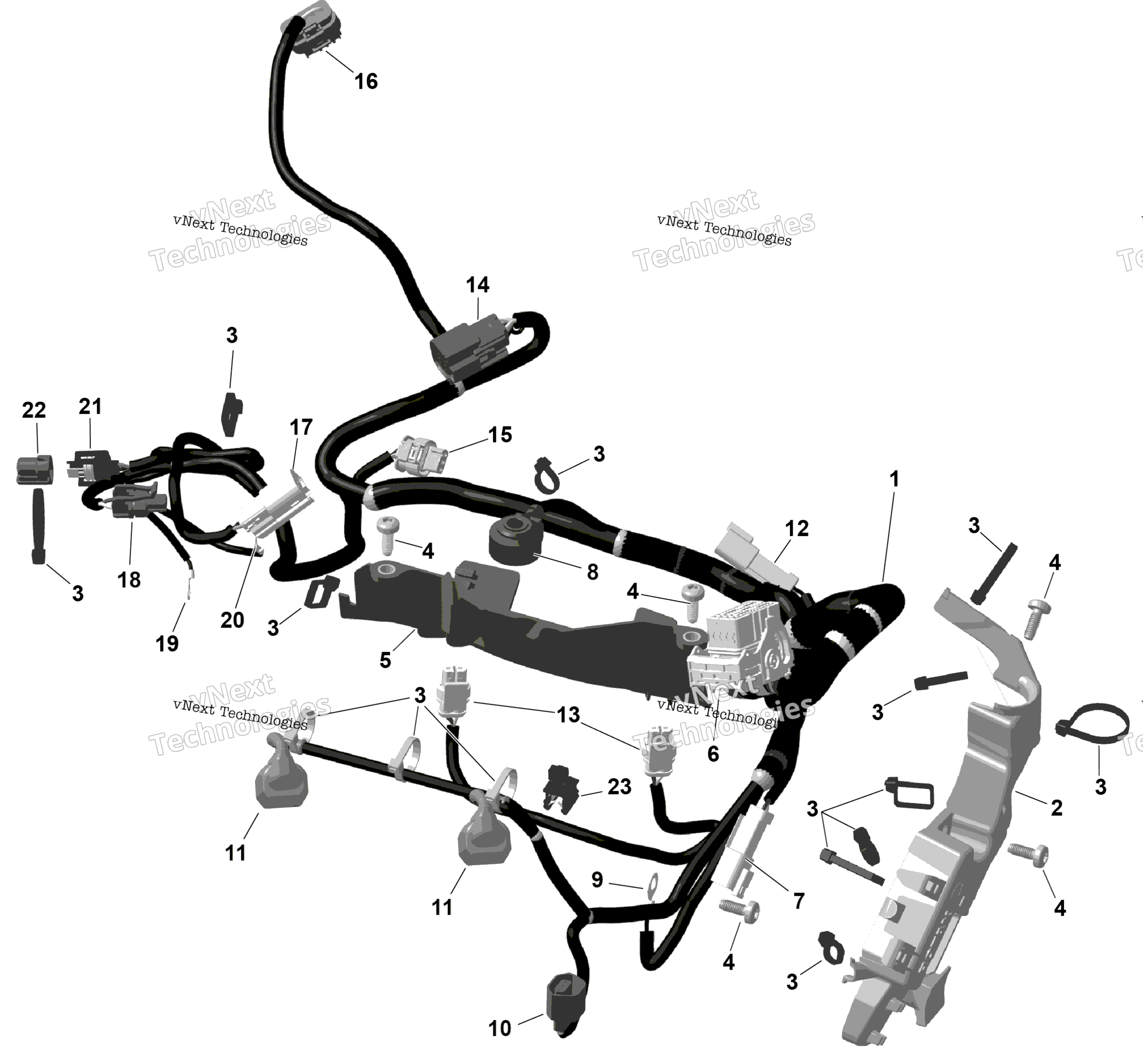 2025 BACKCOUNTRY - 850 E-TEC - X-RS - UYS5 - Flare Yellow HG - 146X15X1.5IS Track