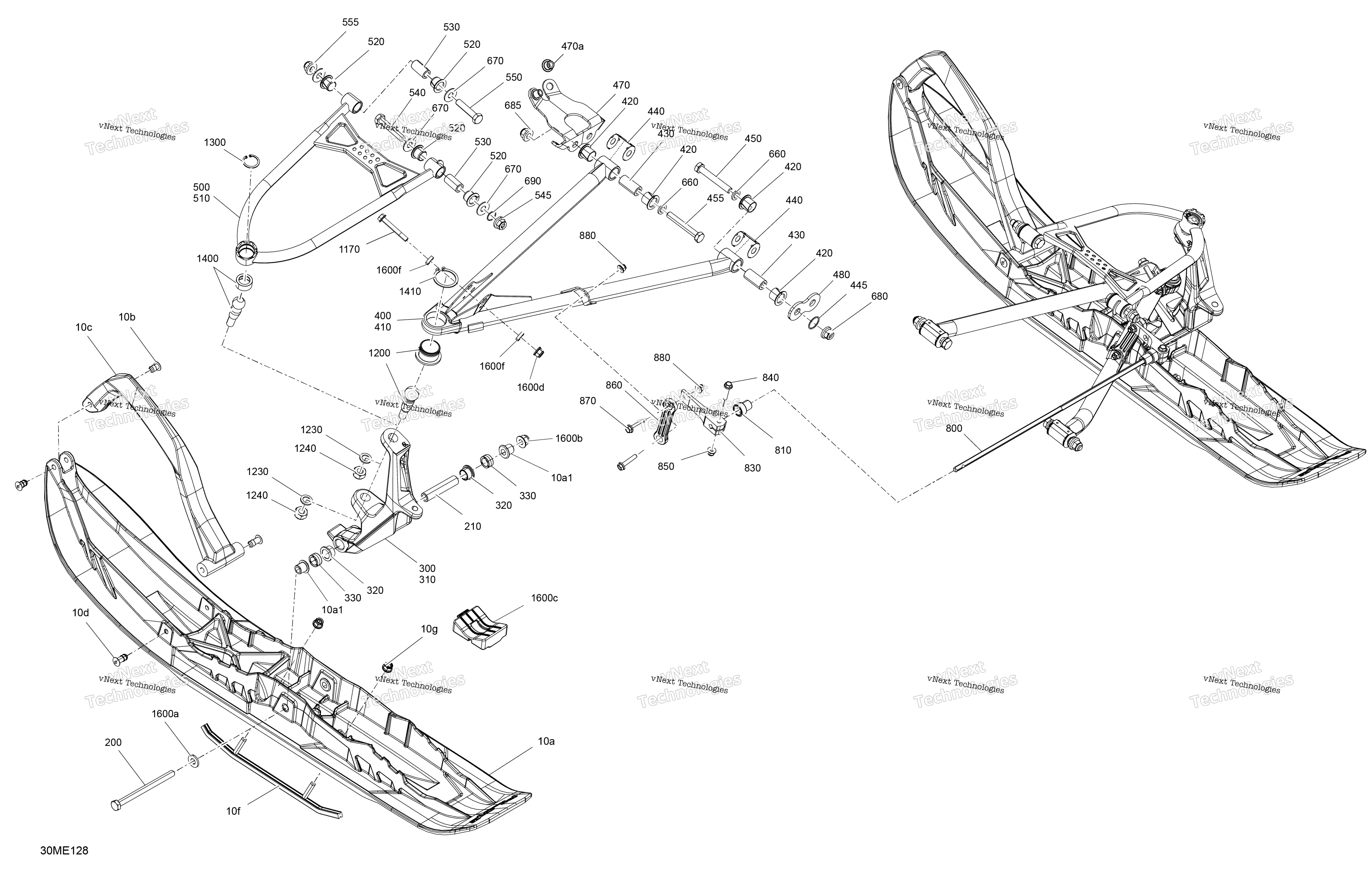 2025 EXPEDITION - 850 E-TEC - SE - AGSJ - Dusty Navy Satin - 154X20X1.8CST8 Track