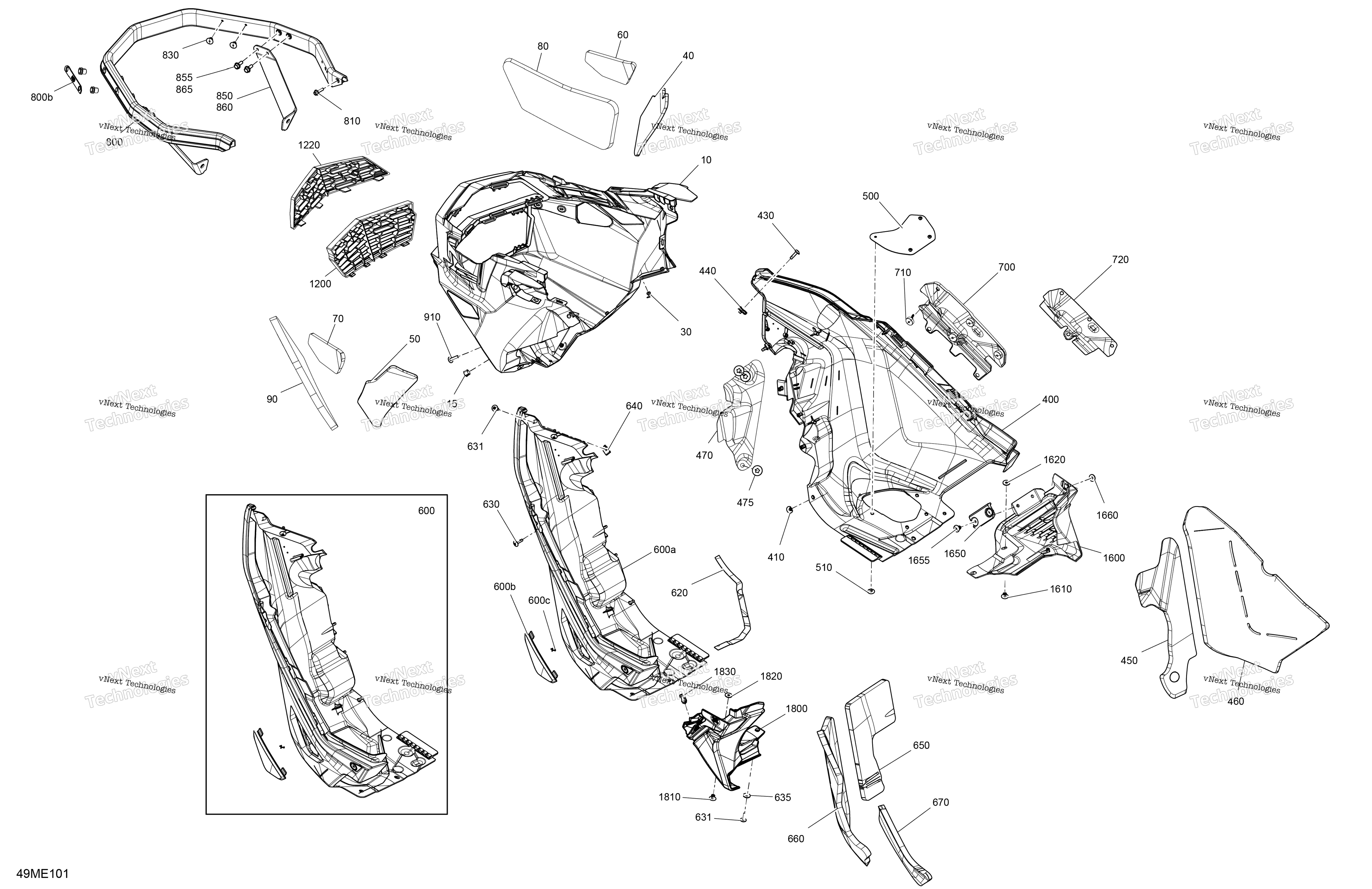 2025 EXPEDITION - 900 ACE - SE - AESC - Deep Black - 154X20X1.5CST Track