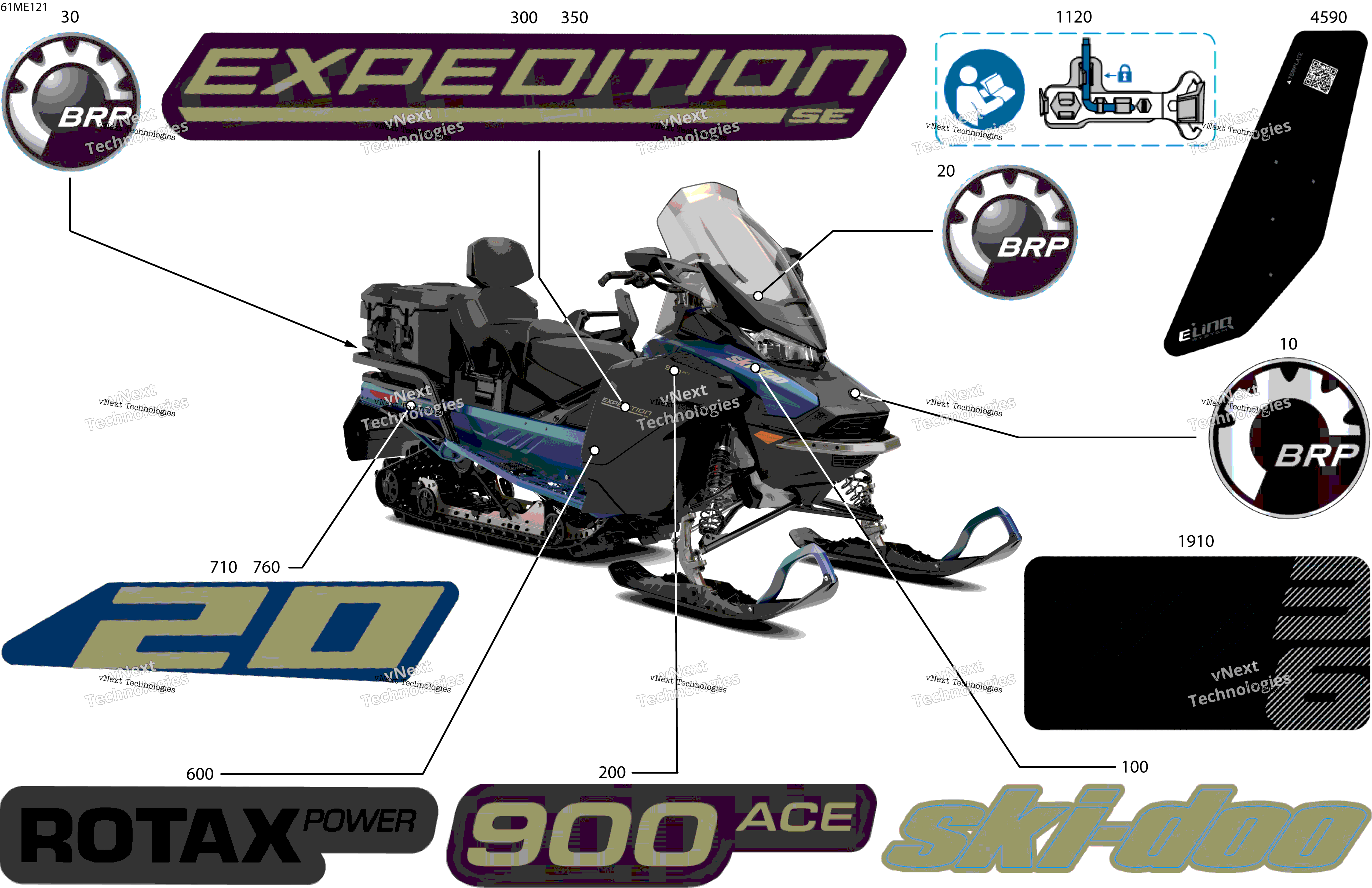 2025 EXPEDITION - 900 ACE - SE - AESH - Dusty Navy Satin - 154X20X1.5ICST Track