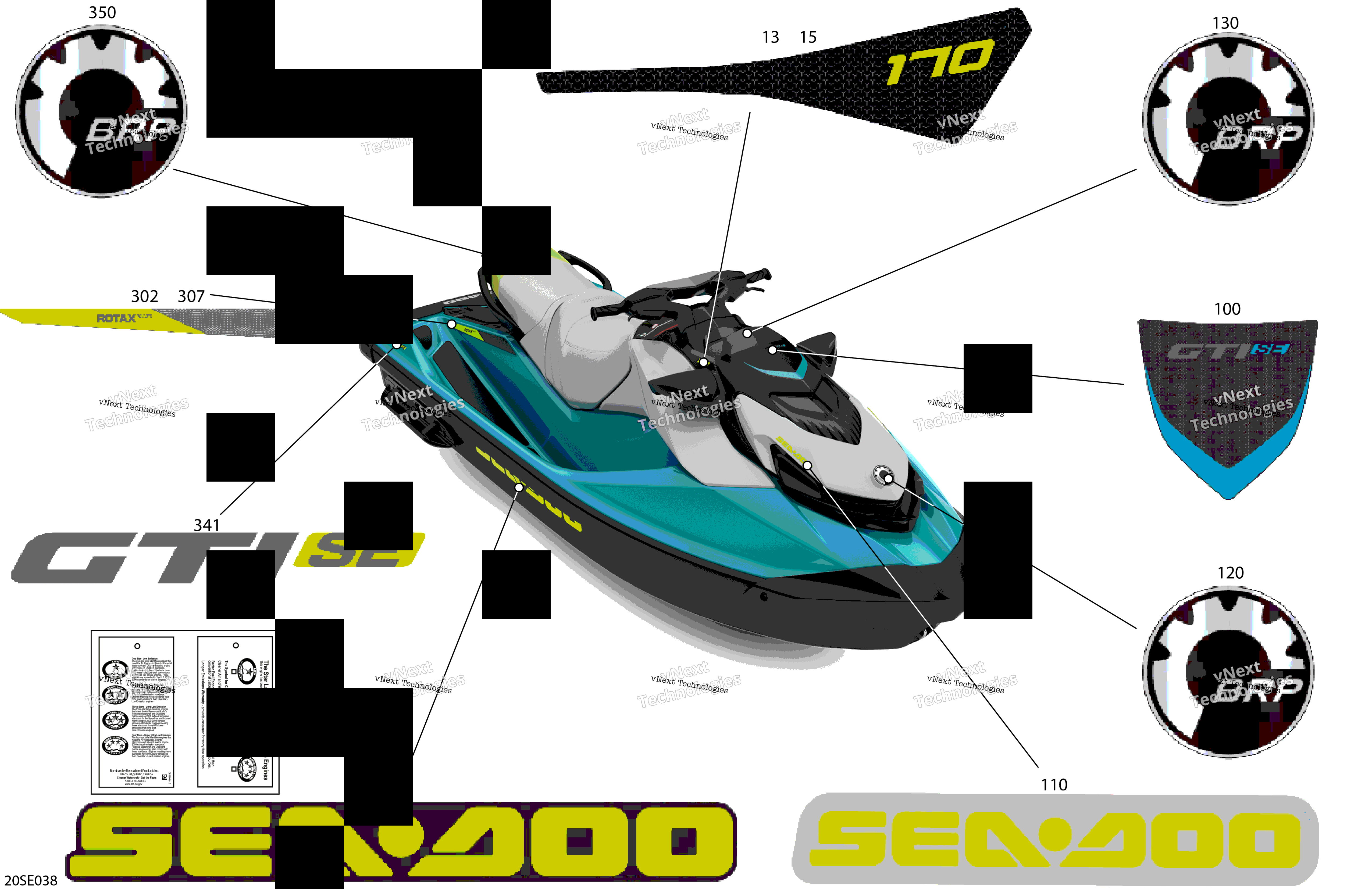 2025 GTI - 170 - SE - 30SA - Teal Blue Metalic