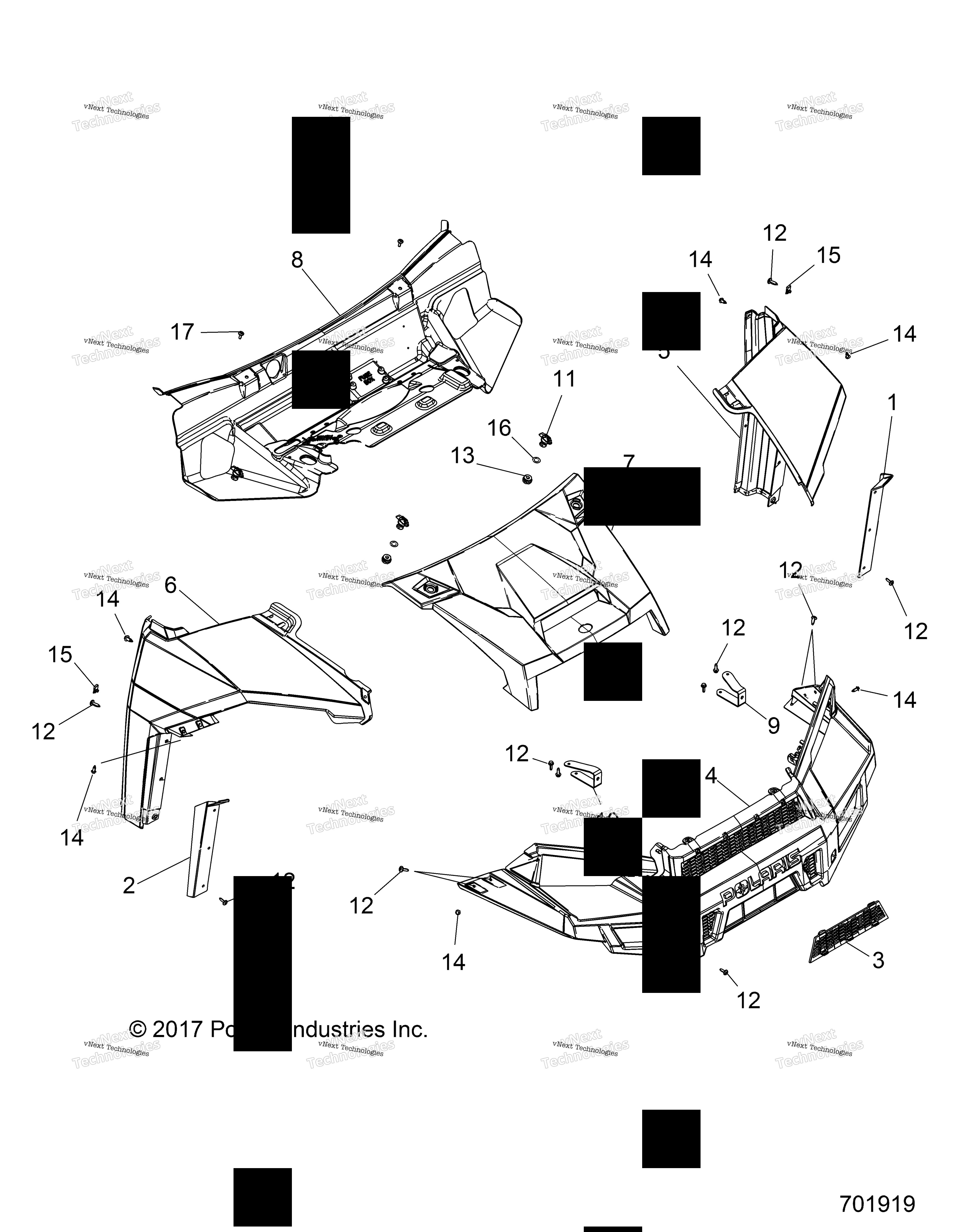 2019 RANGER CREW 900 EPS (R19RVA87A1/B1/EA9/AH/B9/BH)