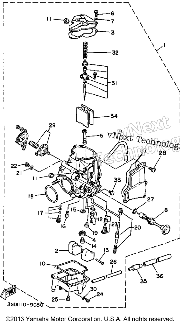 1991 WARRIOR (YFM350XB)
