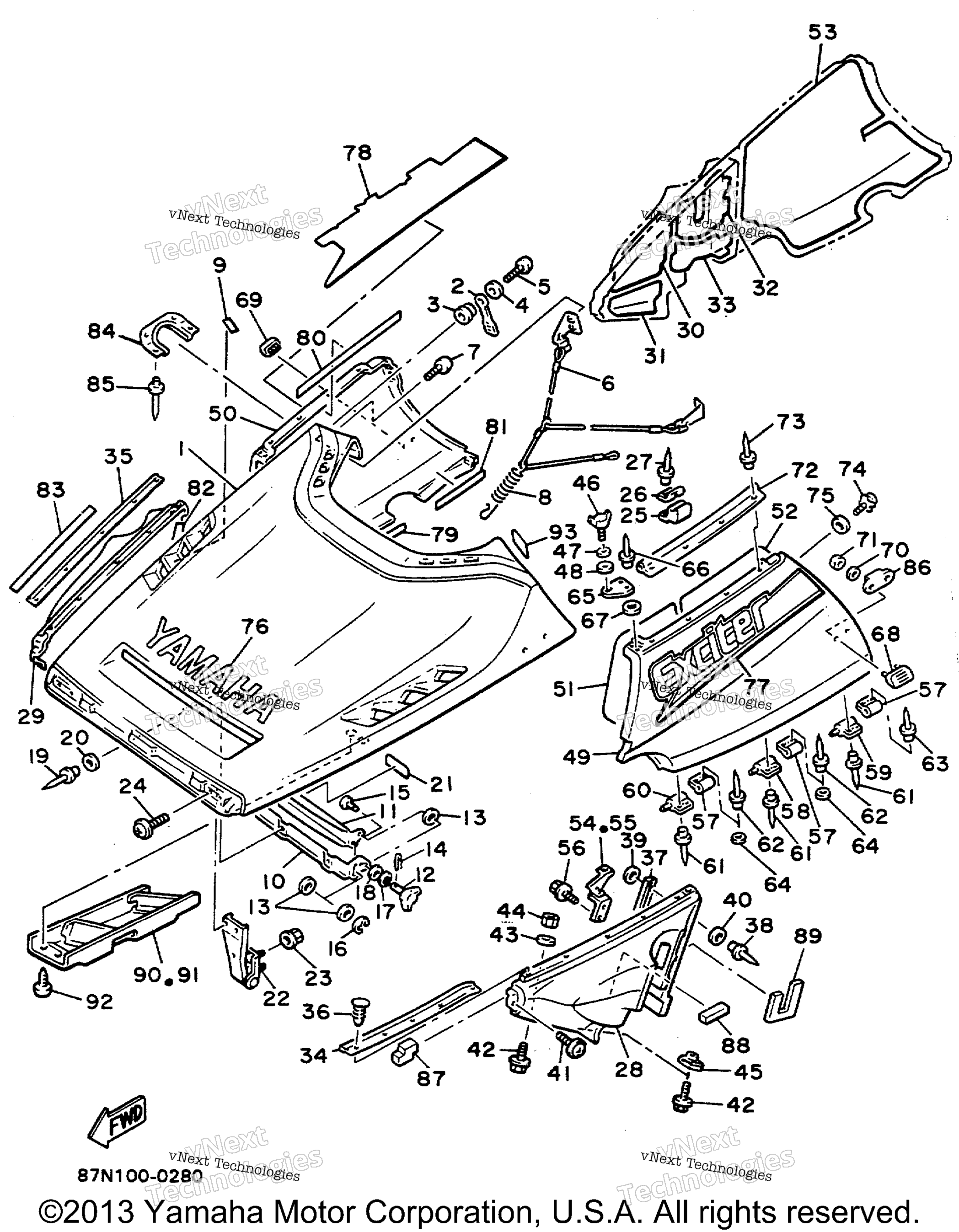 1990 EXCITER LE (ELEC START) HIGH ALTITUDE (EX570EHP)